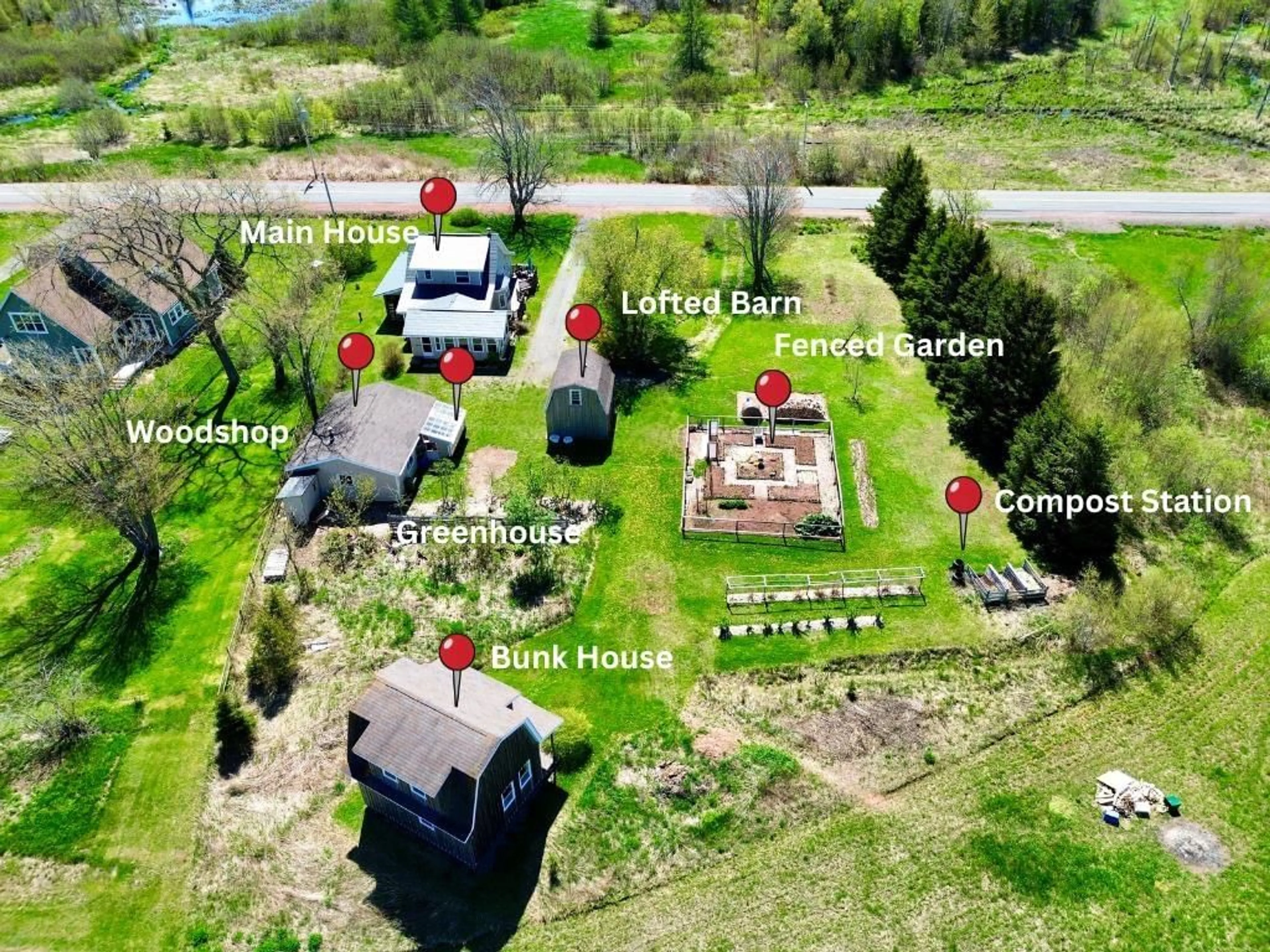 A pic from outside/outdoor area/front of a property/back of a property/a pic from drone, unknown for 1507 Shinimicas Rd, Northport Nova Scotia B0L 1E0