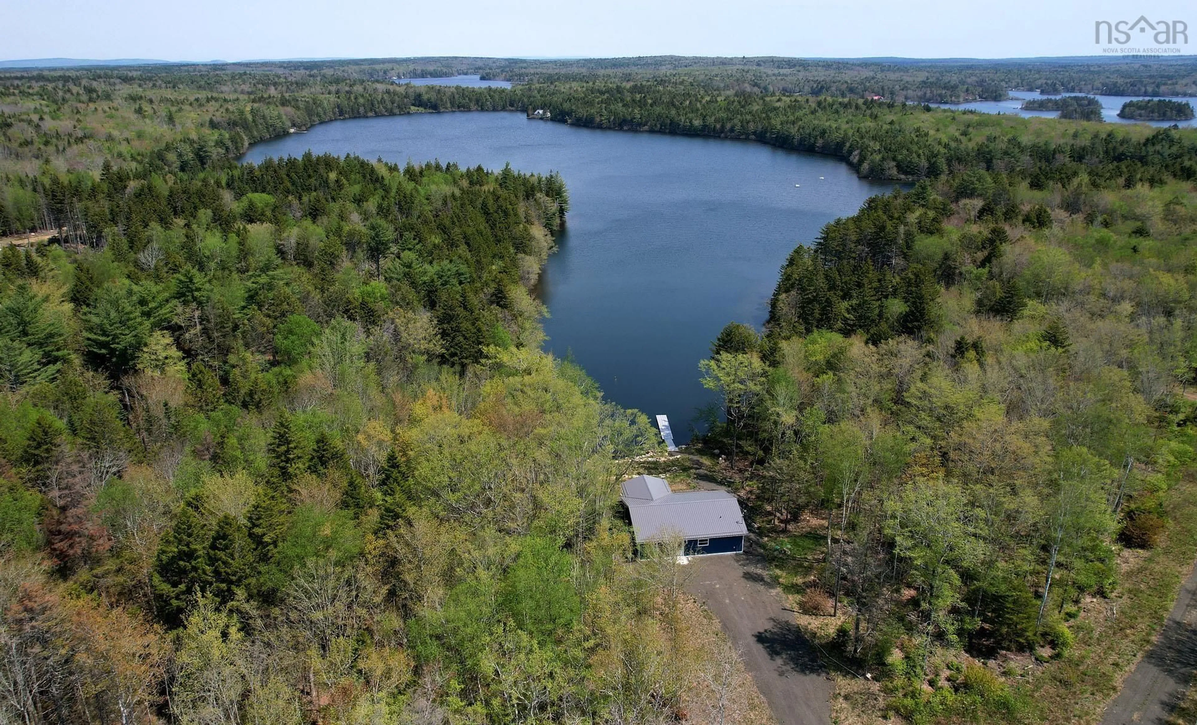 A pic from outside/outdoor area/front of a property/back of a property/a pic from drone, water/lake/river/ocean view for 1154 Ridge Rd #Lot 24-2, North Range Nova Scotia B0W 1H0