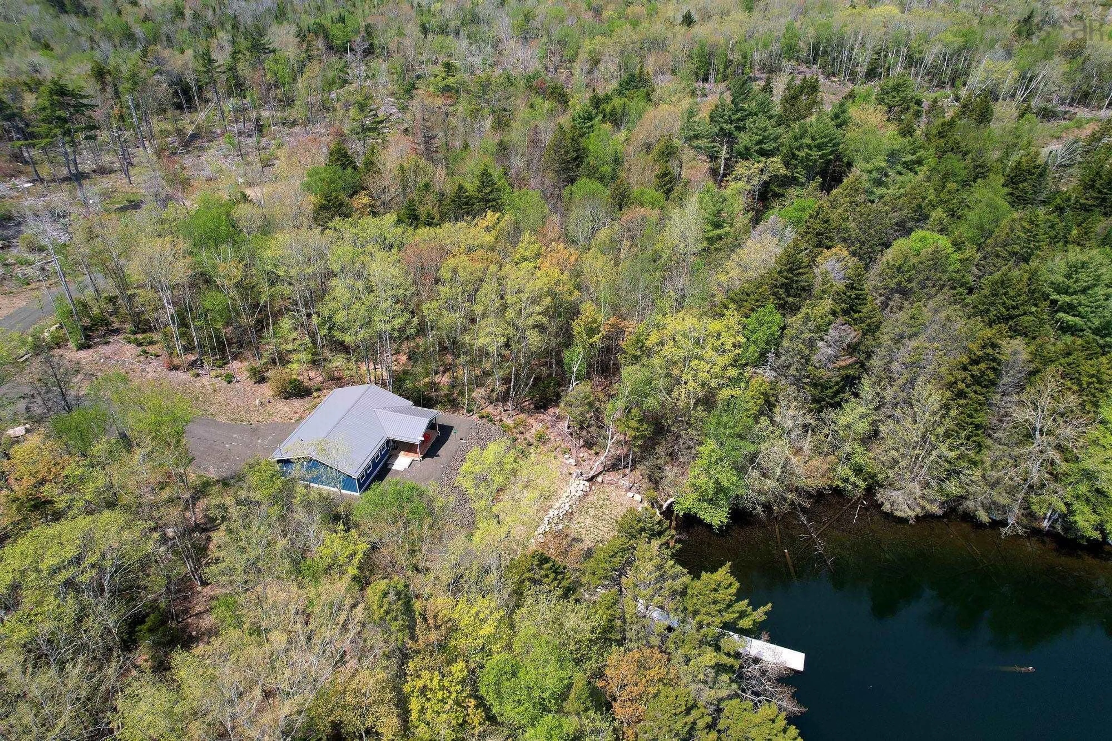 A pic from outside/outdoor area/front of a property/back of a property/a pic from drone, water/lake/river/ocean view for 1154 Ridge Rd #Lot 24-2, North Range Nova Scotia B0W 1H0