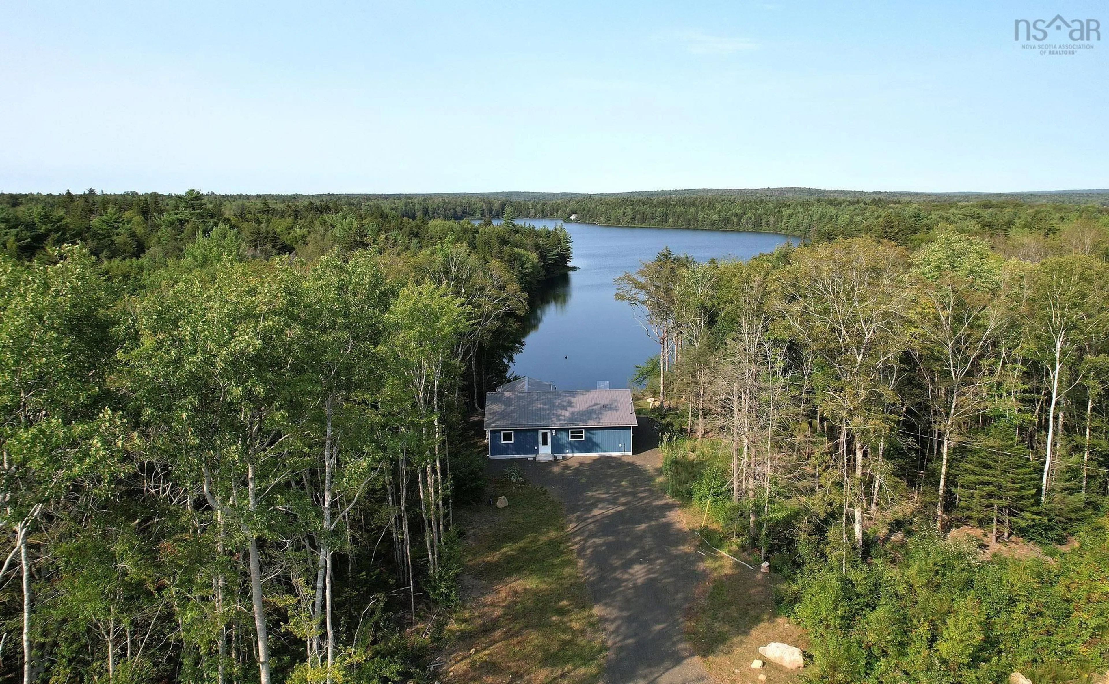 A pic from outside/outdoor area/front of a property/back of a property/a pic from drone, water/lake/river/ocean view for 1154 Ridge Rd #Lot 24-2, North Range Nova Scotia B0W 1H0