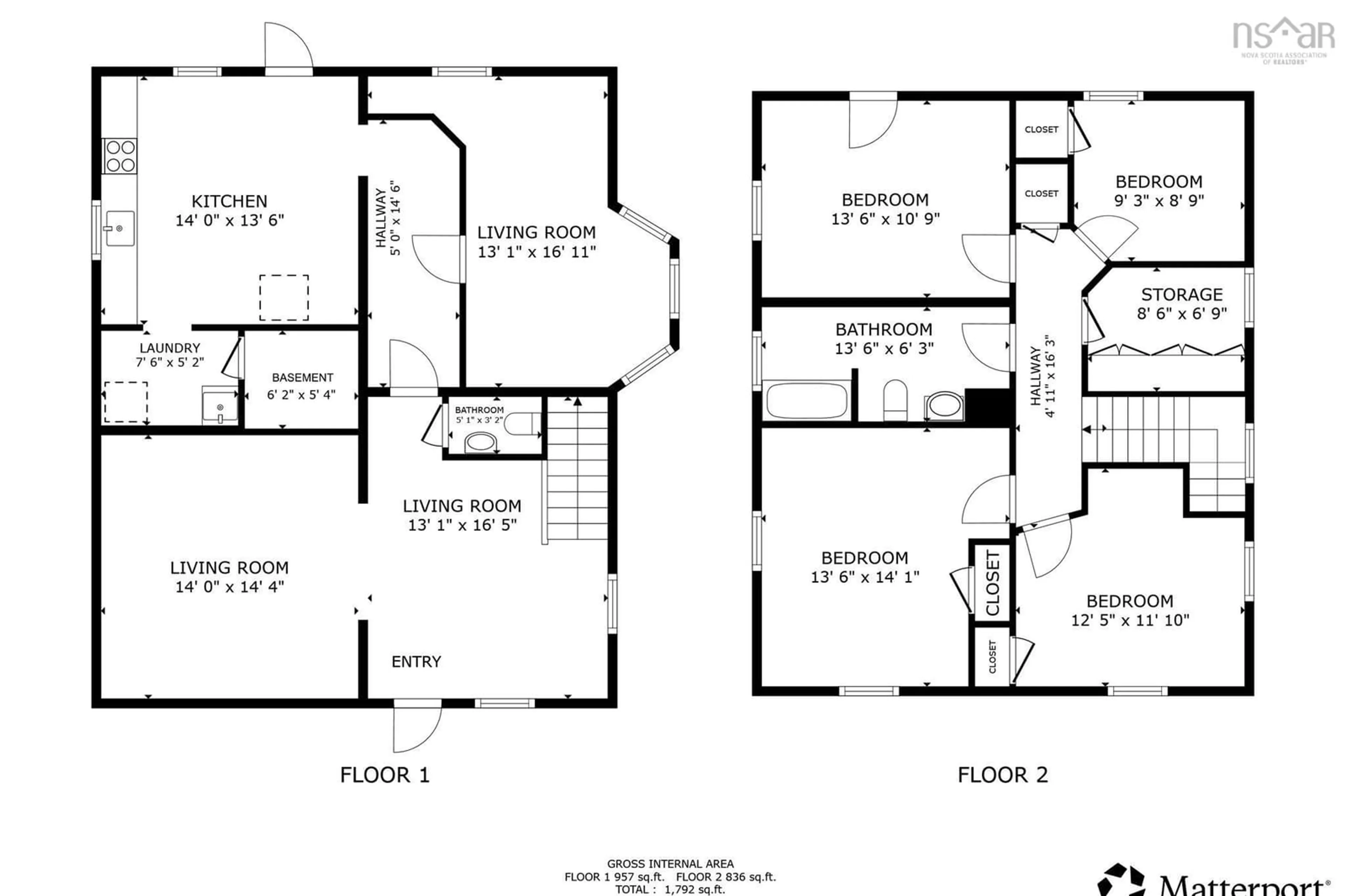 Floor plan for 99 Dufferin St, Bridgewater Nova Scotia B4V 2G4