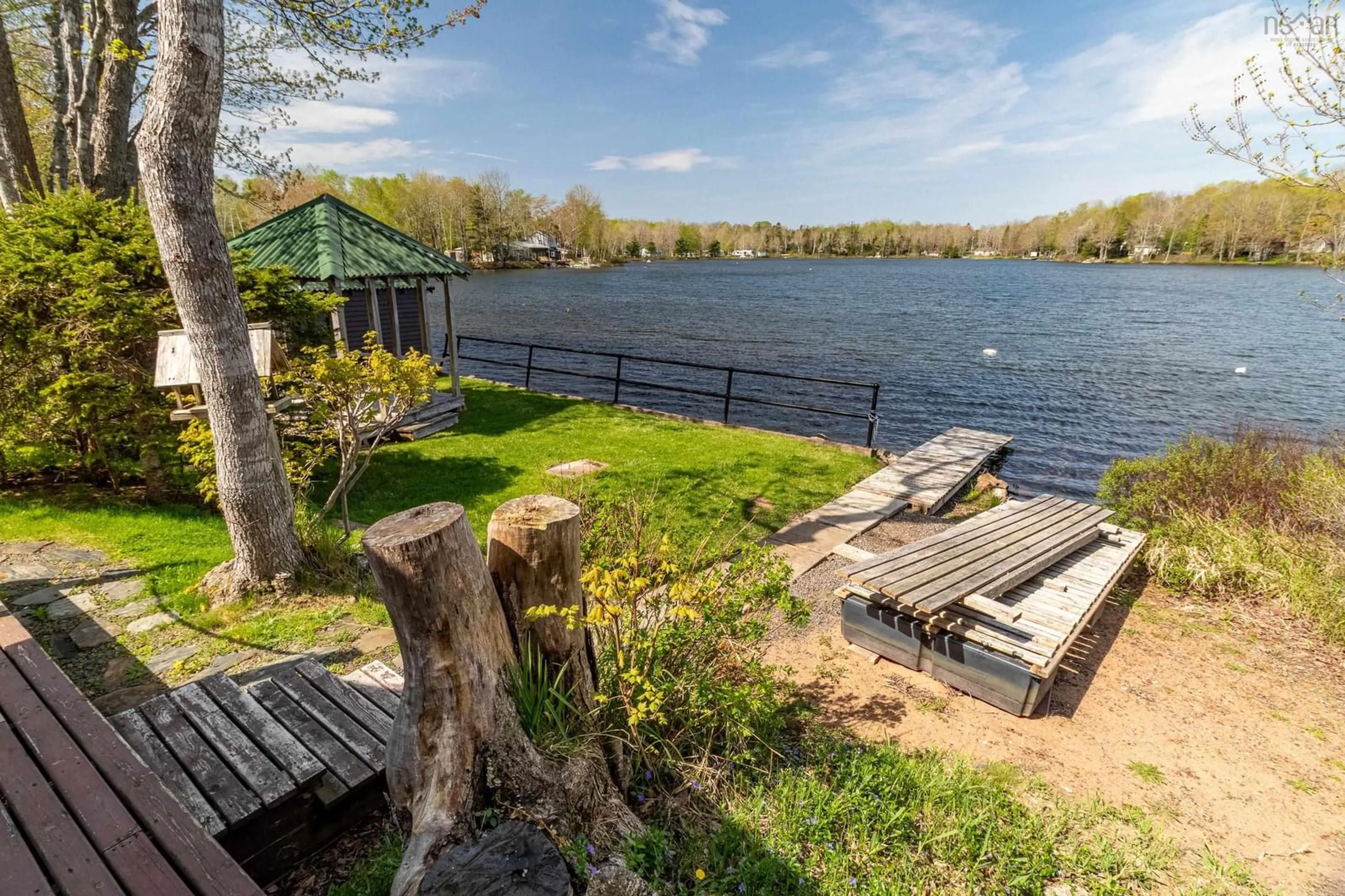 Patio, water/lake/river/ocean view for 726 Sunken Lake Rd, Sunken Lake Nova Scotia B4P 2R2