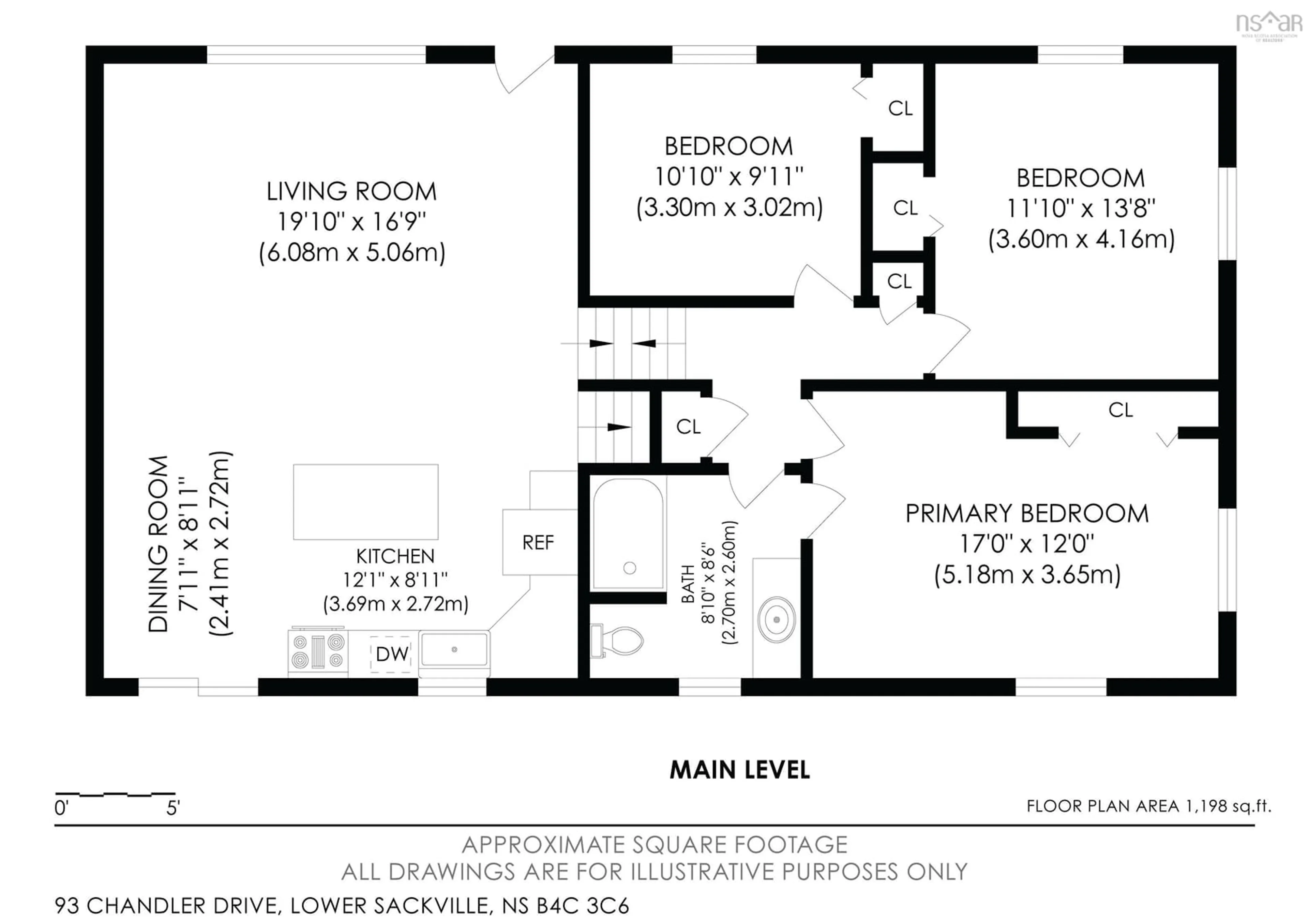 Floor plan for 93 Chandler Dr, Lower Sackville Nova Scotia B4C 3C6