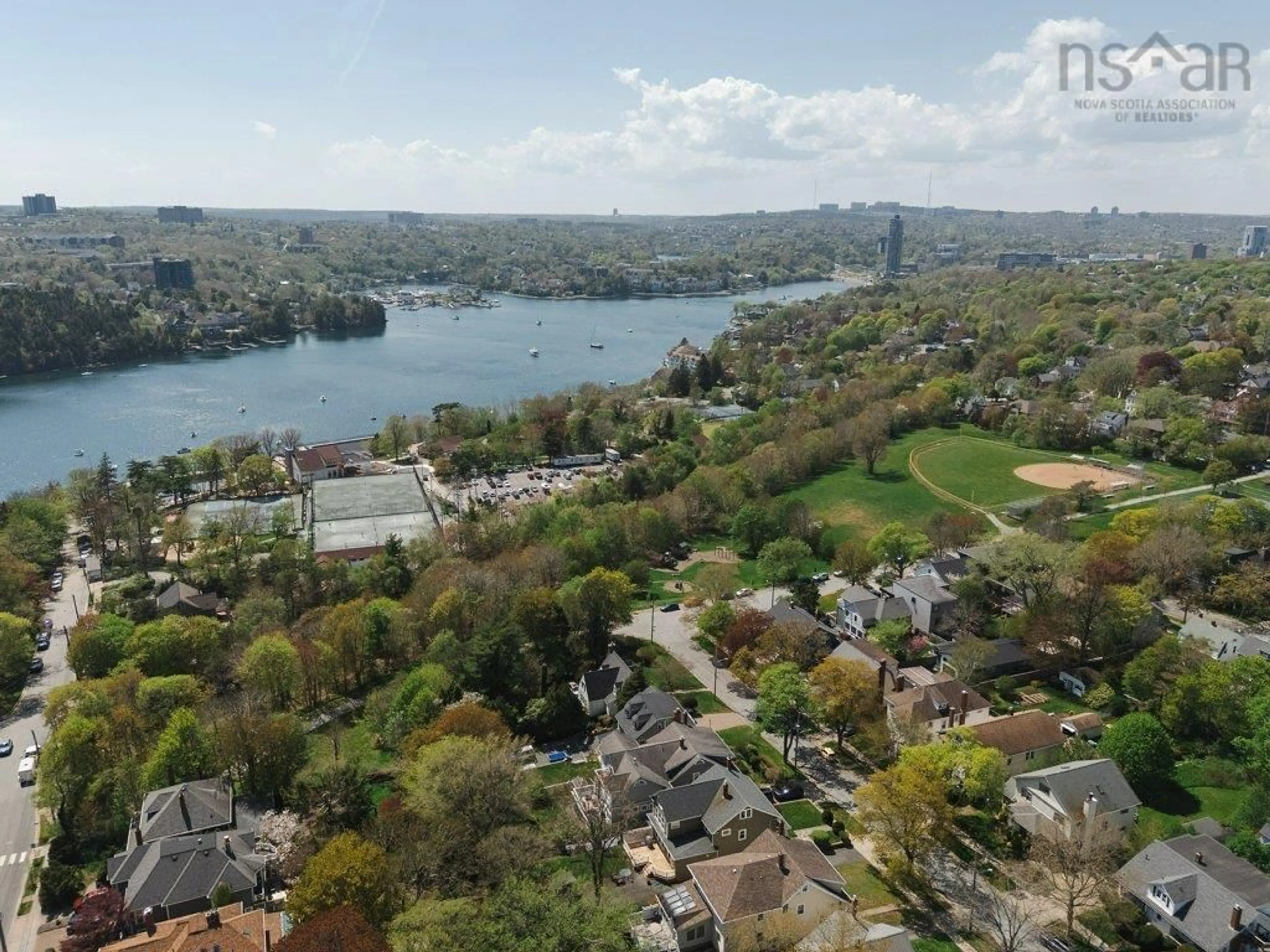 A pic from outside/outdoor area/front of a property/back of a property/a pic from drone, water/lake/river/ocean view for 1535 Larch St, Halifax Peninsula Nova Scotia B3H 3W7