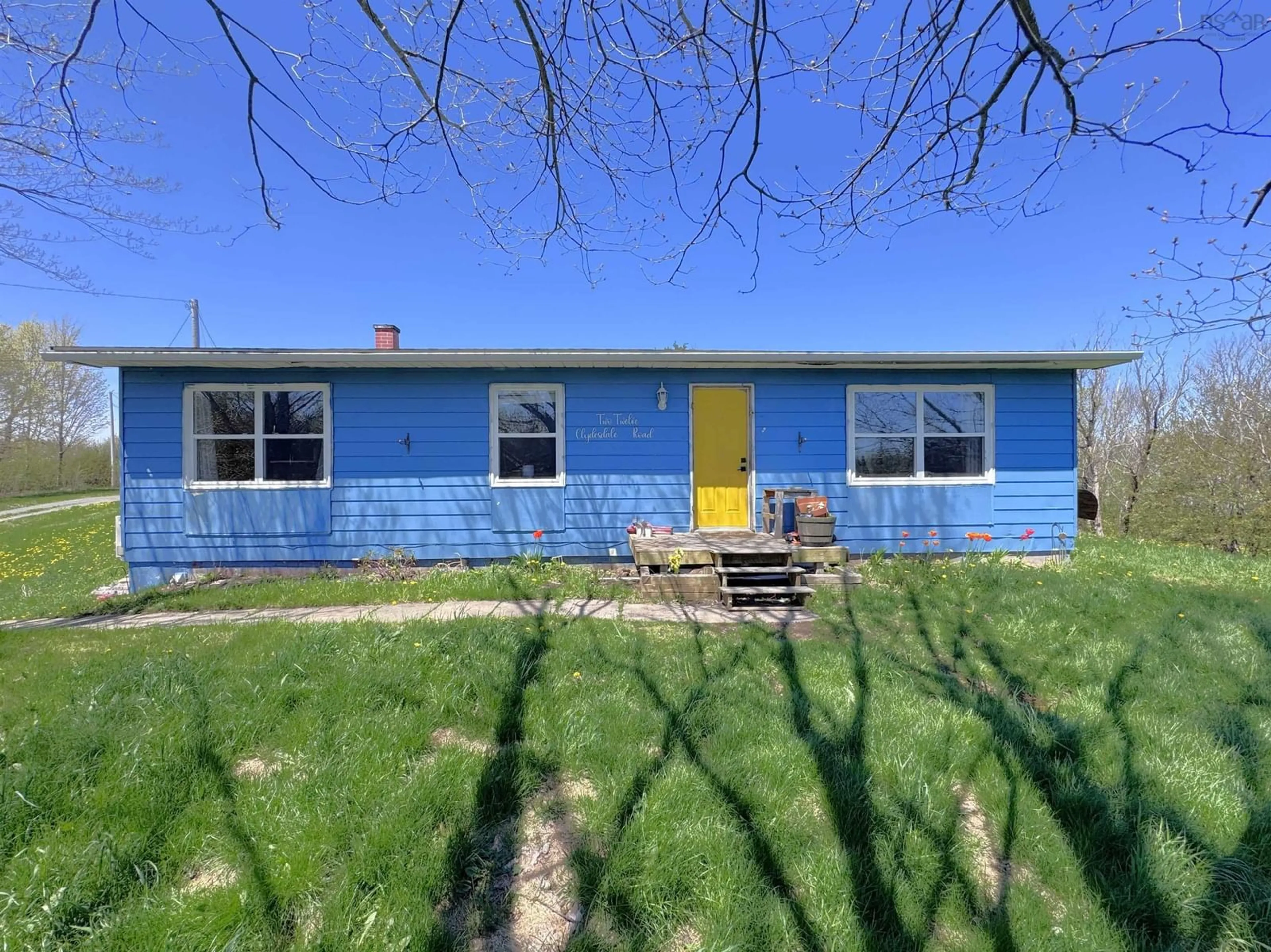 Home with vinyl exterior material, street for 212 Clydesdale Rd, Sylvan Valley Nova Scotia B2G 2K9
