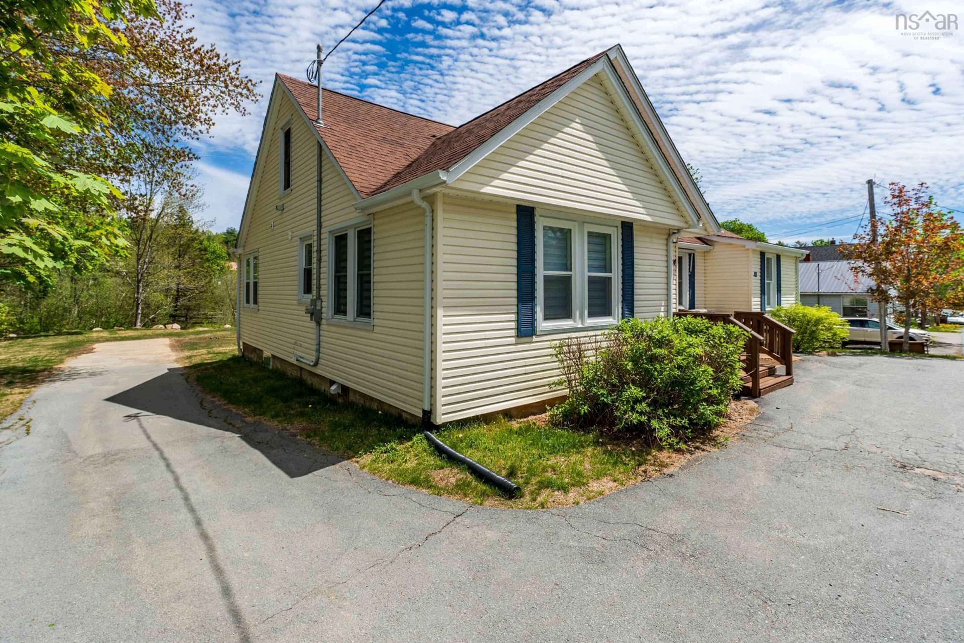 A pic from outside/outdoor area/front of a property/back of a property/a pic from drone, street for 24 Varner Rd, New Germany Nova Scotia B0R 1E0