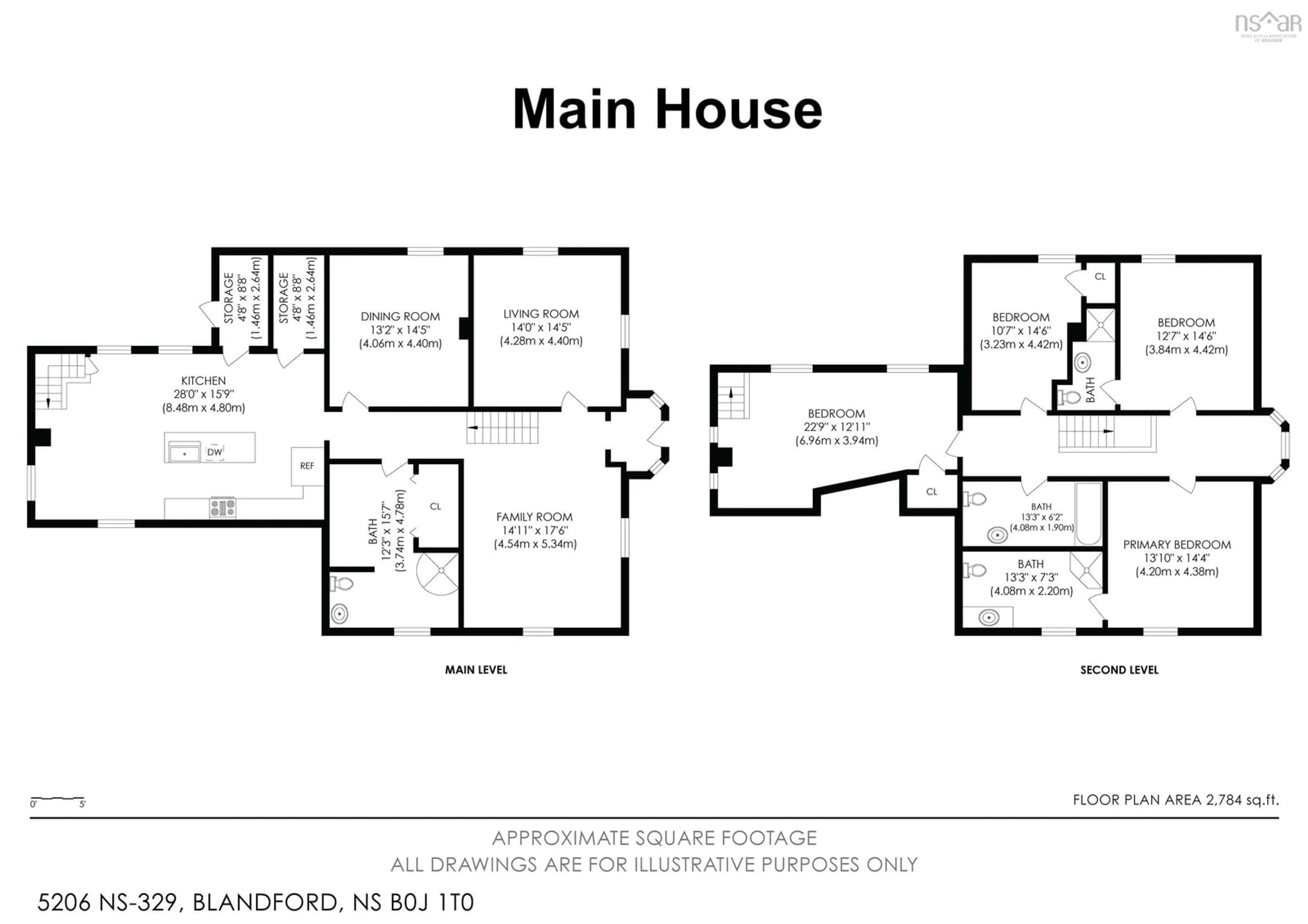 Floor plan for 5204-5206 Route 329, Blandford Nova Scotia B0J 1T0
