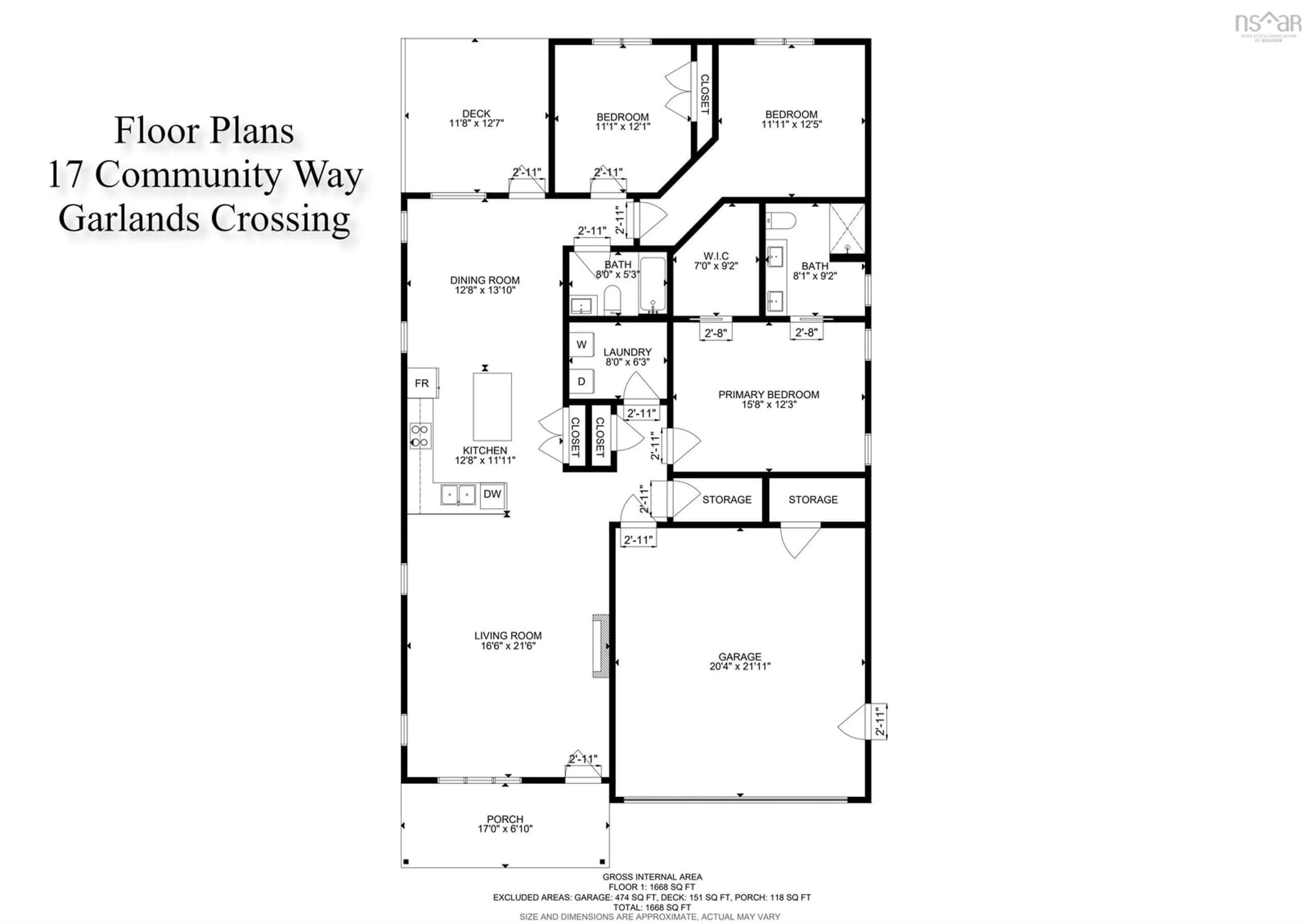 Floor plan for 17 Community Way, Garlands Crossing Nova Scotia B0N 2T0