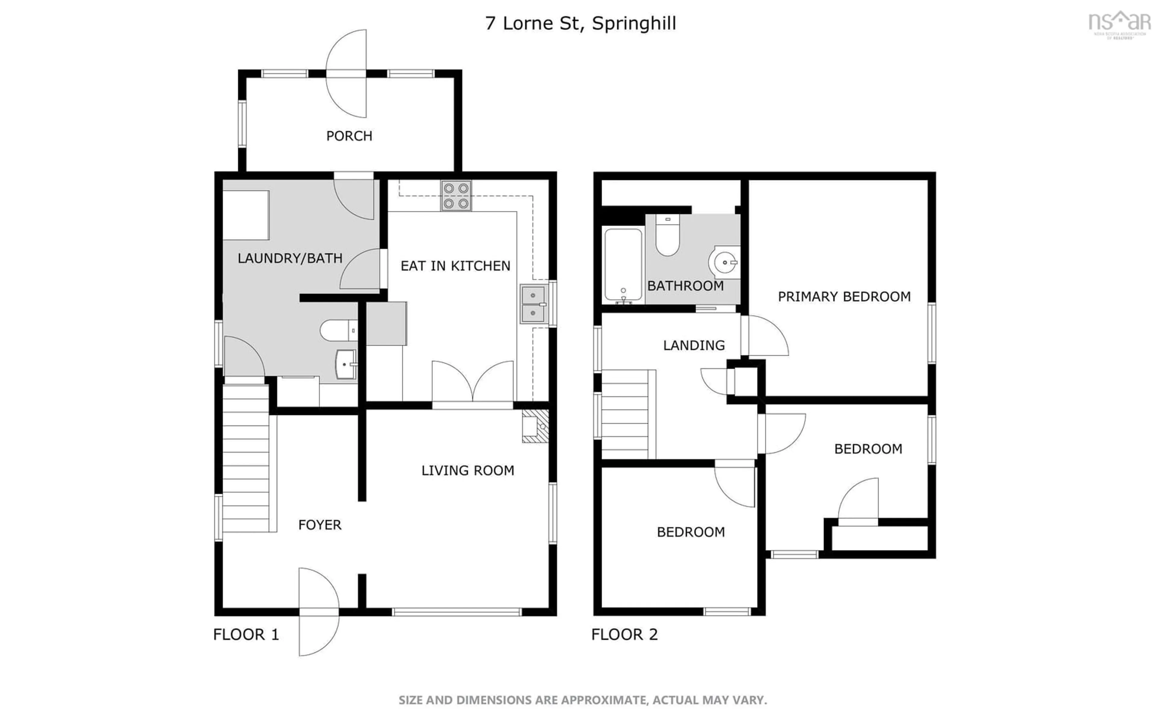 Floor plan for 7 Lorne St, Springhill Nova Scotia B0M 1X0