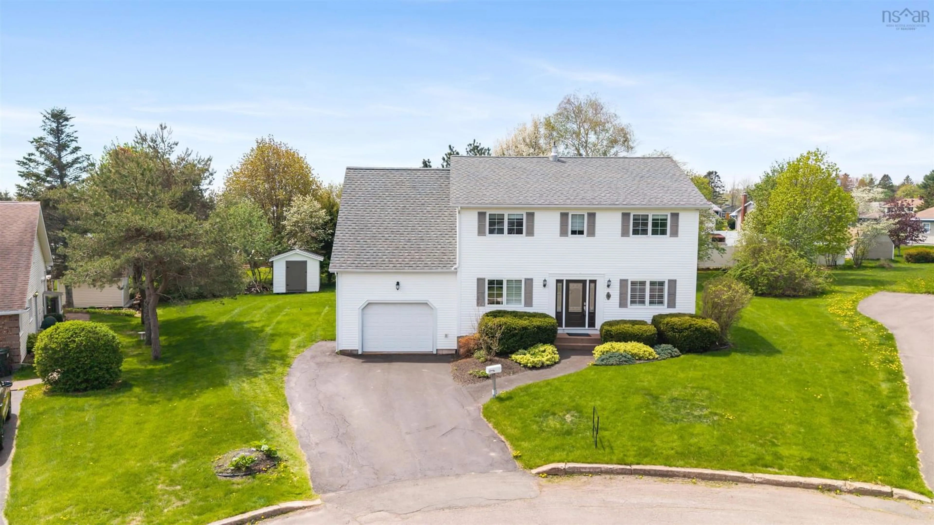 A pic from outside/outdoor area/front of a property/back of a property/a pic from drone, street for 8 Penny Lane, Amherst Nova Scotia B4H 4V4