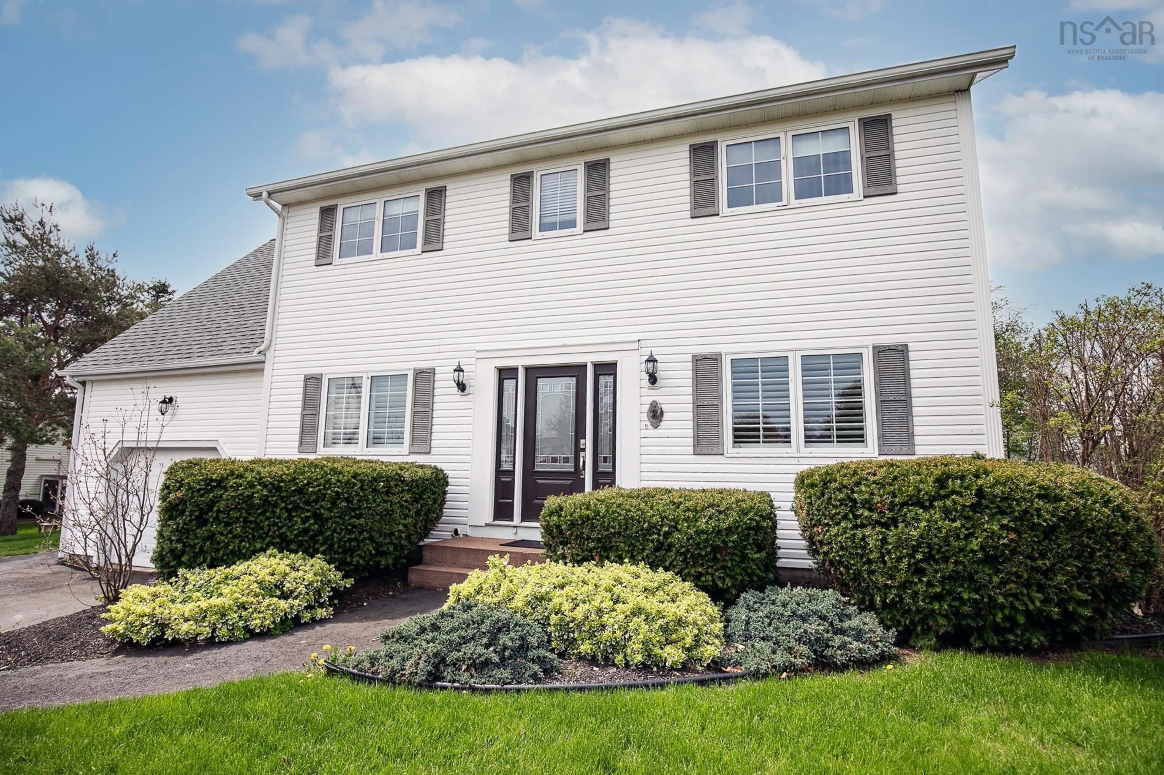Home with vinyl exterior material, street for 8 Penny Lane, Amherst Nova Scotia B4H 4V4