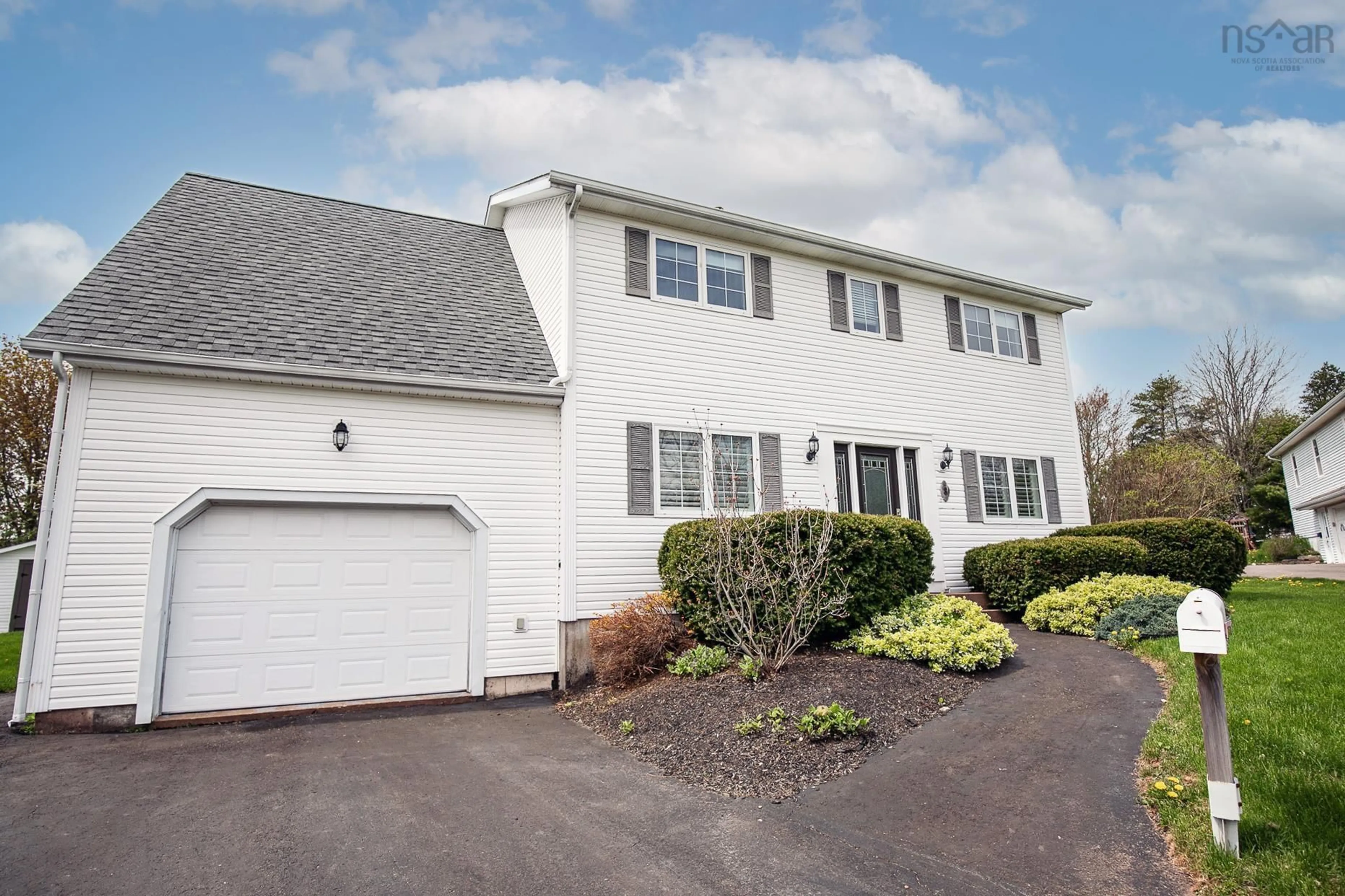 Home with vinyl exterior material, street for 8 Penny Lane, Amherst Nova Scotia B4H 4V4