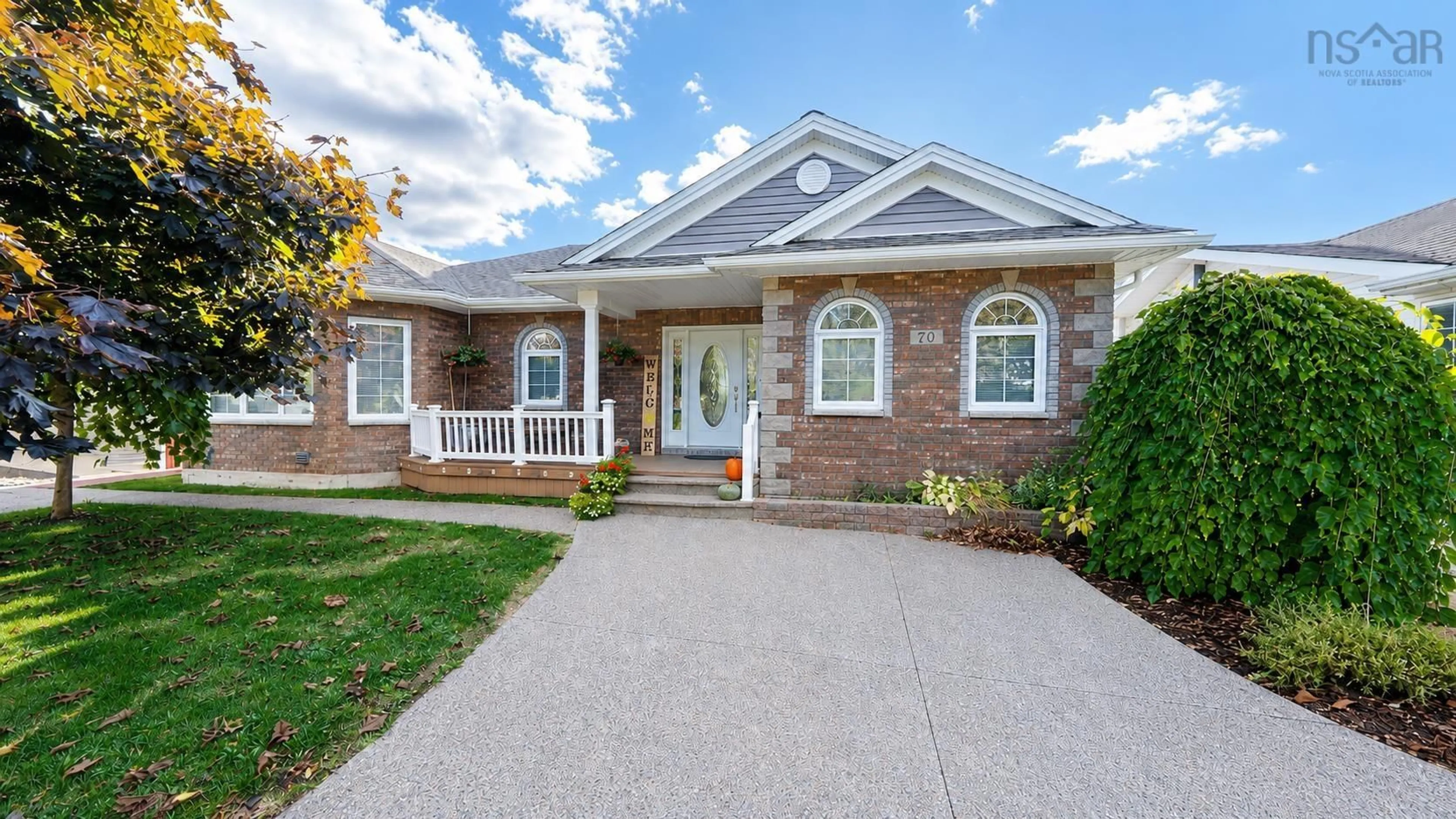Home with brick exterior material, street for 70 Gourok Ave, Dartmouth Nova Scotia B2X 2W8