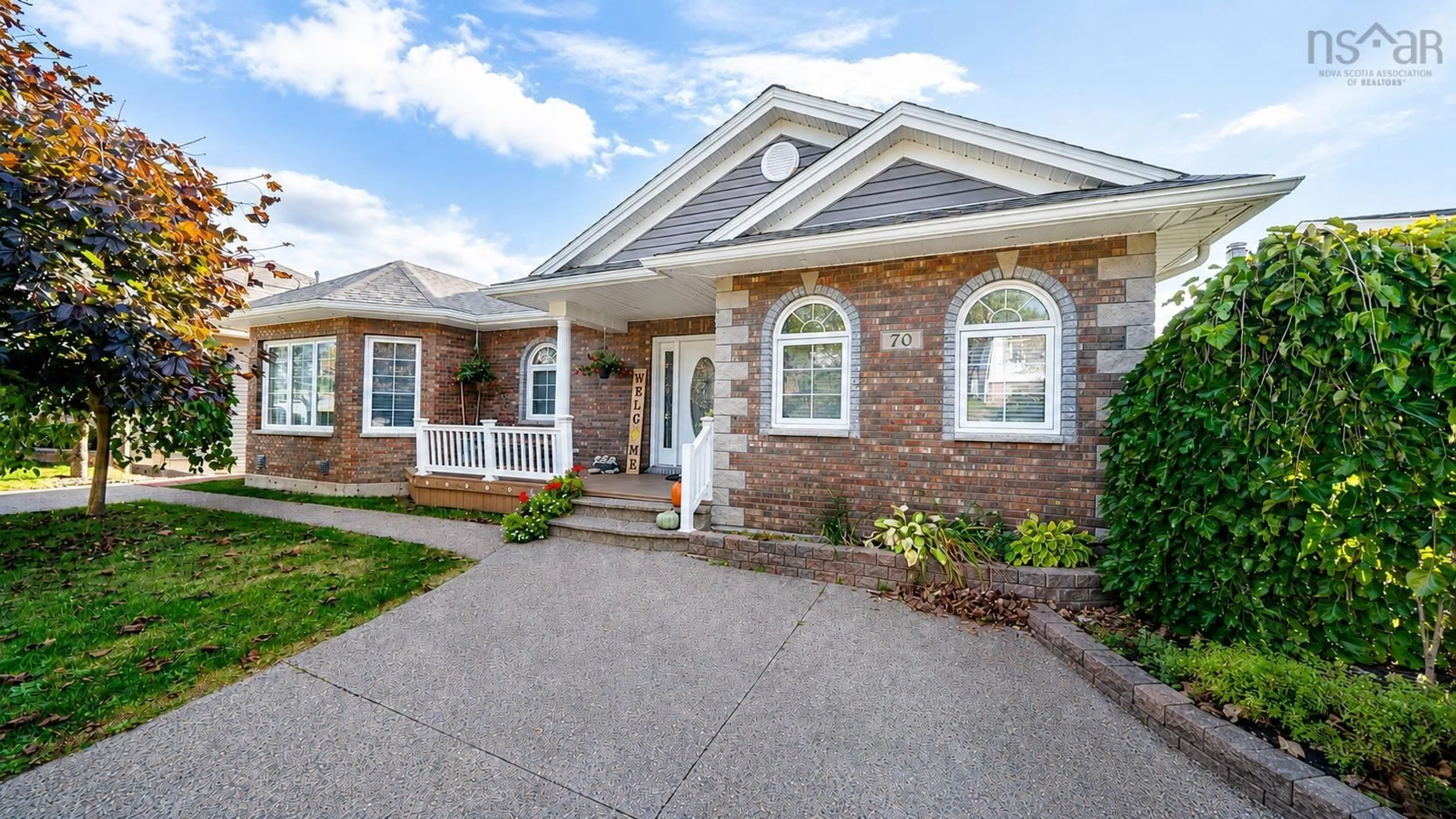 Home with brick exterior material, street for 70 Gourok Ave, Dartmouth Nova Scotia B2X 2W8