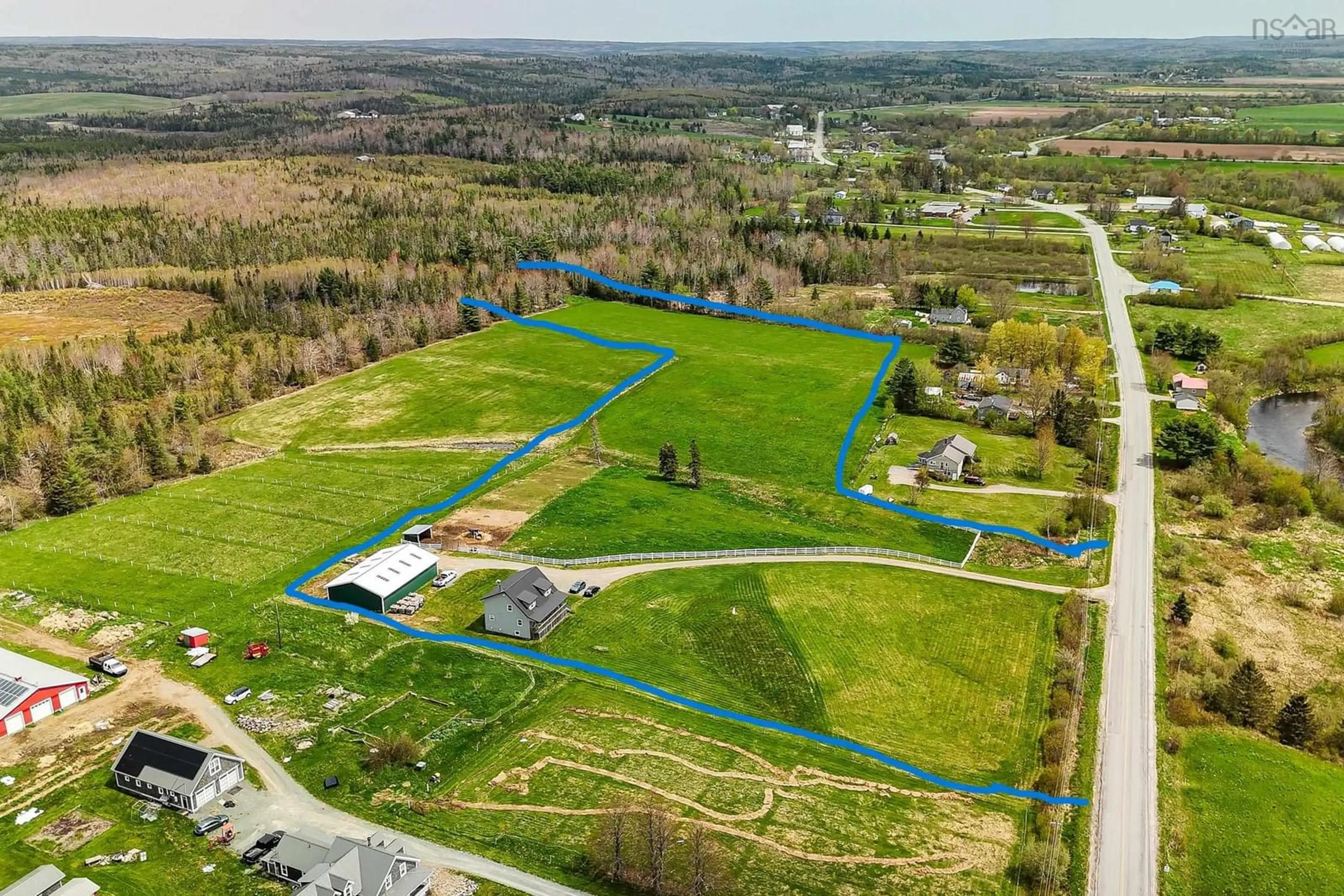 A pic from outside/outdoor area/front of a property/back of a property/a pic from drone, unknown for 5221 Highway 289, Upper Stewiacke Nova Scotia B0N 2P0