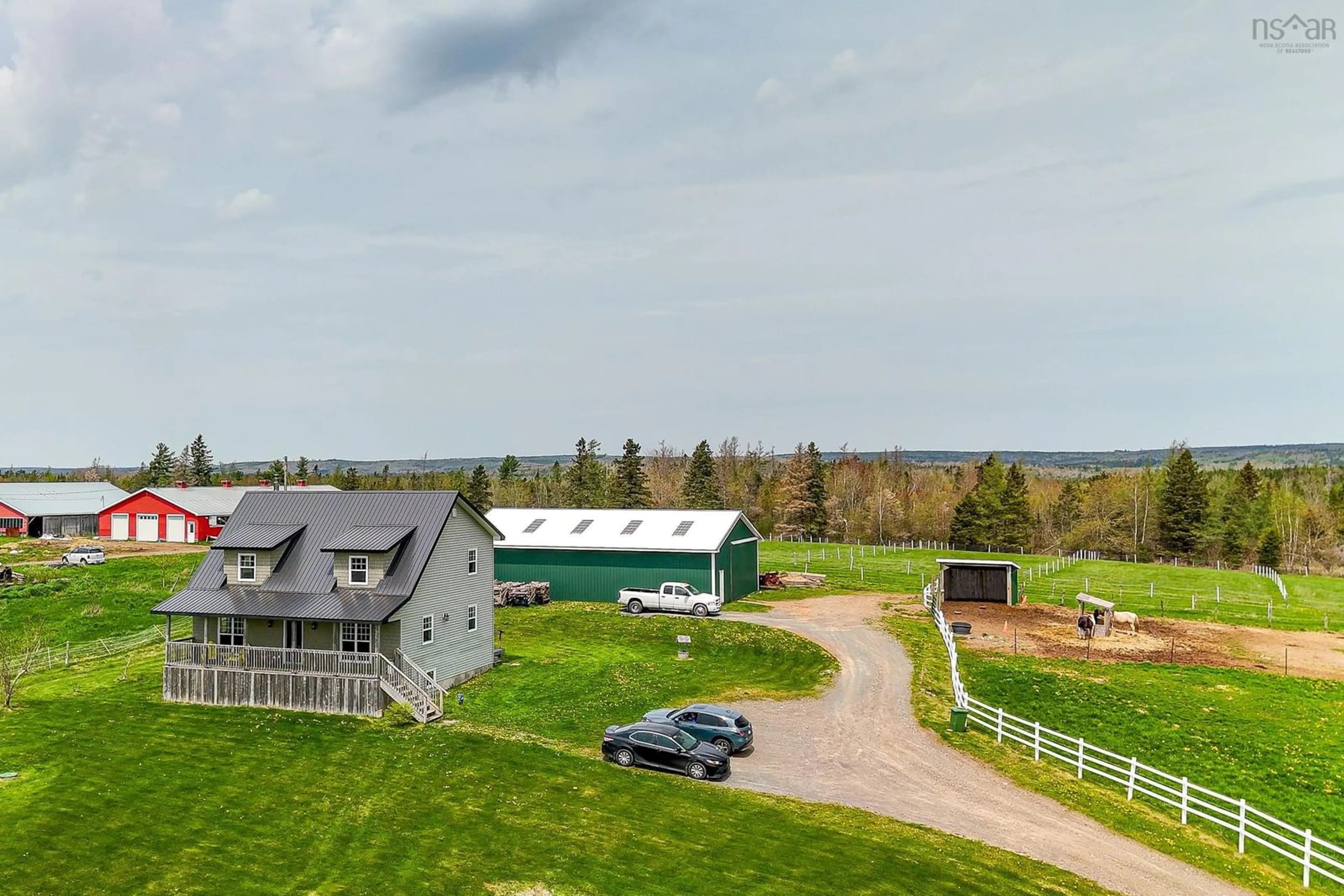 A pic from outside/outdoor area/front of a property/back of a property/a pic from drone, mountain view for 5221 Highway 289, Upper Stewiacke Nova Scotia B0N 2P0