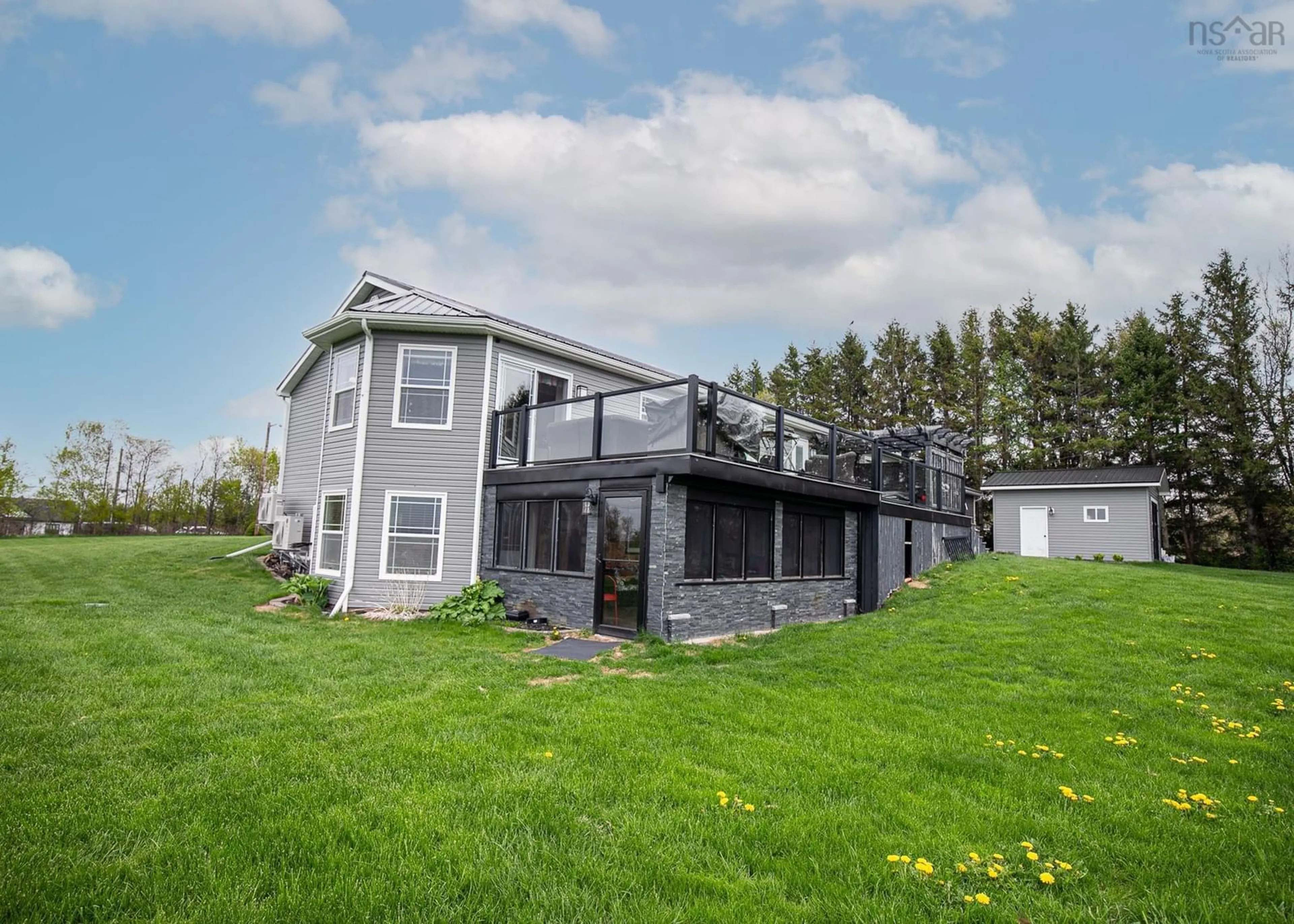 Home with vinyl exterior material, water/lake/river/ocean view for 80 Fox Ranch Rd, Amherst Nova Scotia B4H 3Y6