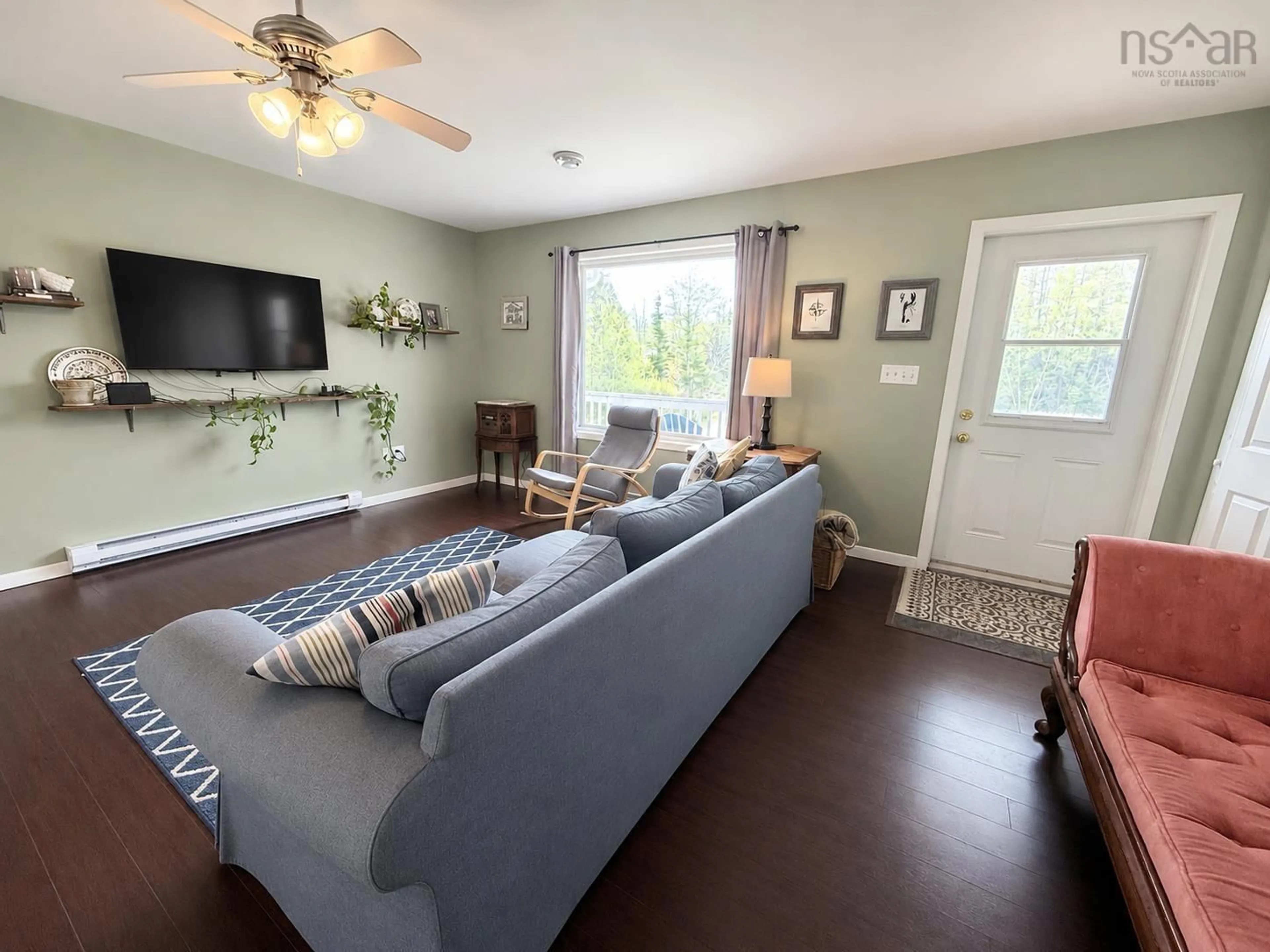 Living room with furniture, unknown for 144 Chemin Du Mecoque, Abrams River Nova Scotia B0W 3M0