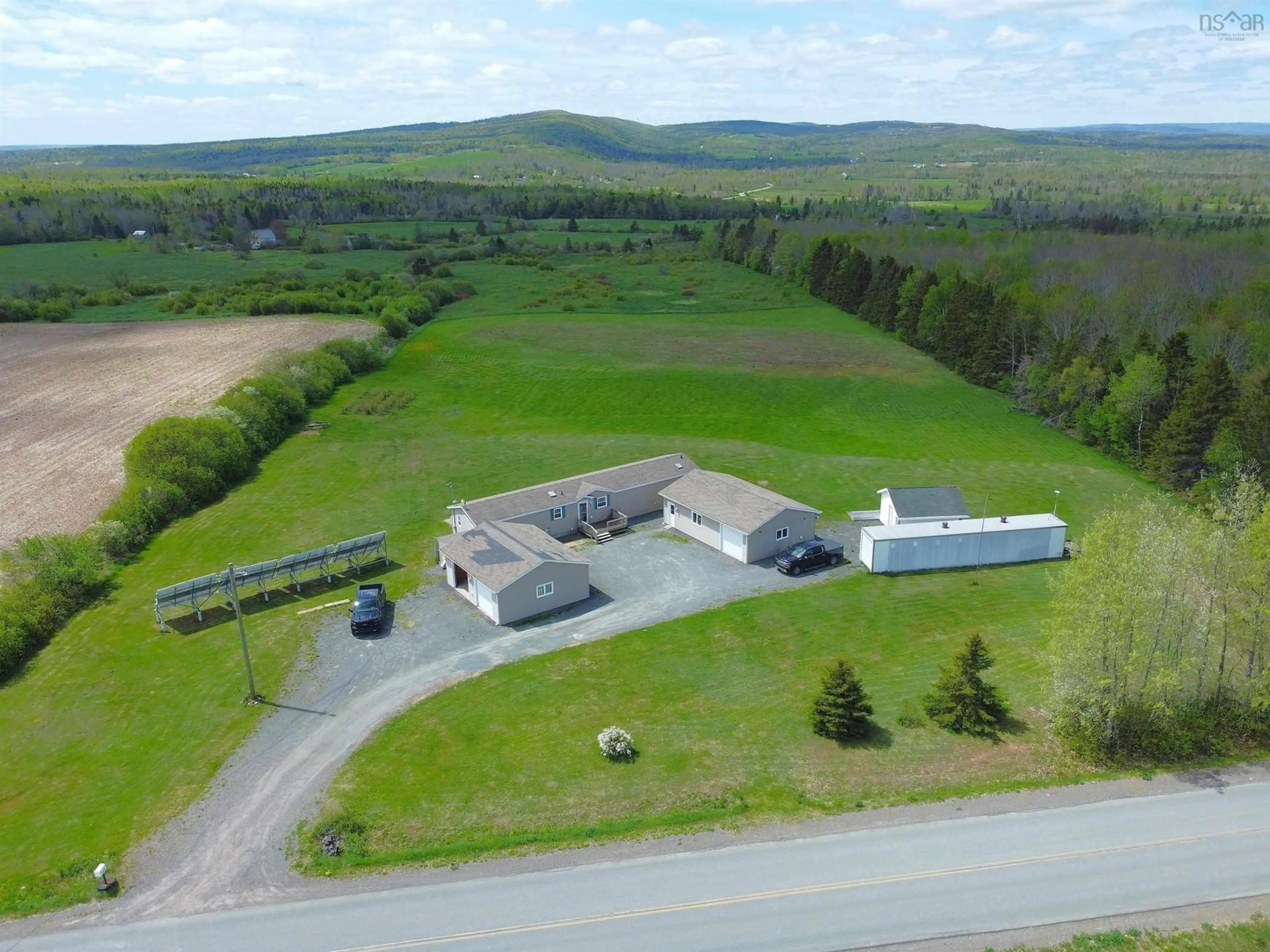 A pic from outside/outdoor area/front of a property/back of a property/a pic from drone, building for 1090 Hardwood Hill Rd, Heathbell Nova Scotia B0K 1R0