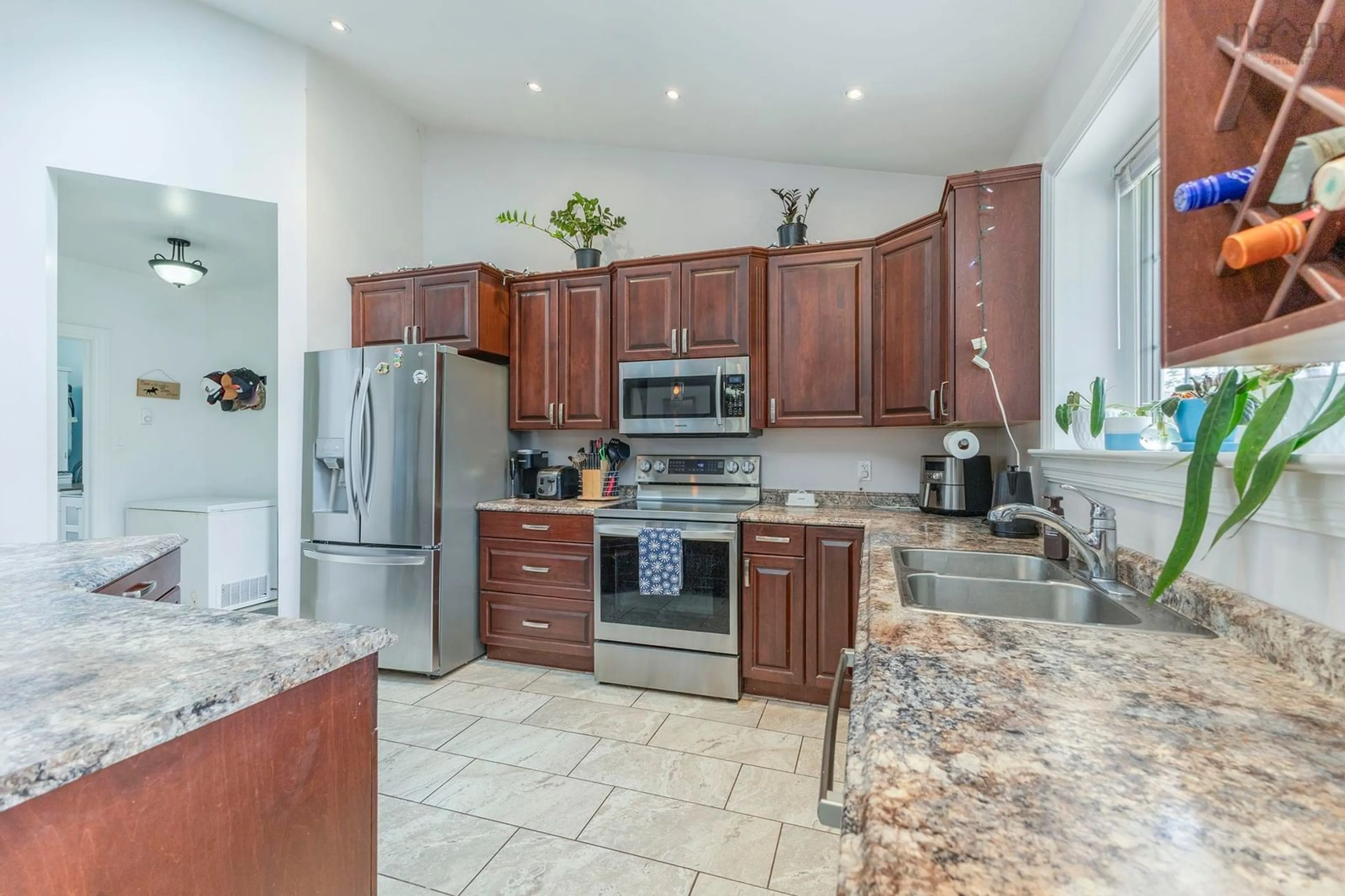 Open concept kitchen, ceramic/tile floor for 3548 Gairloch Rd, Rocklin Nova Scotia B0H 5C7