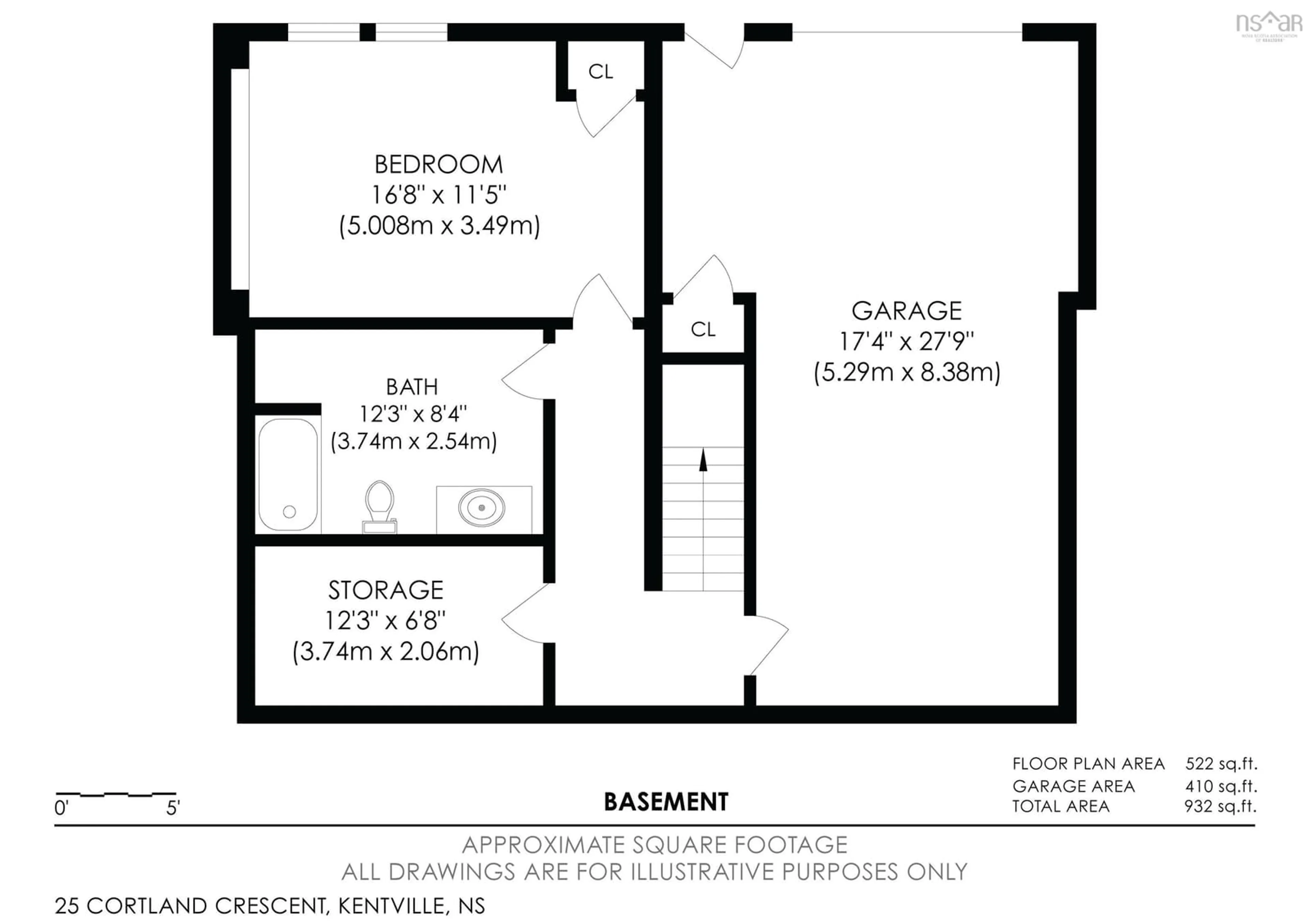 Floor plan for 25 Cortland Cres, Kentville Nova Scotia B4N 4X4
