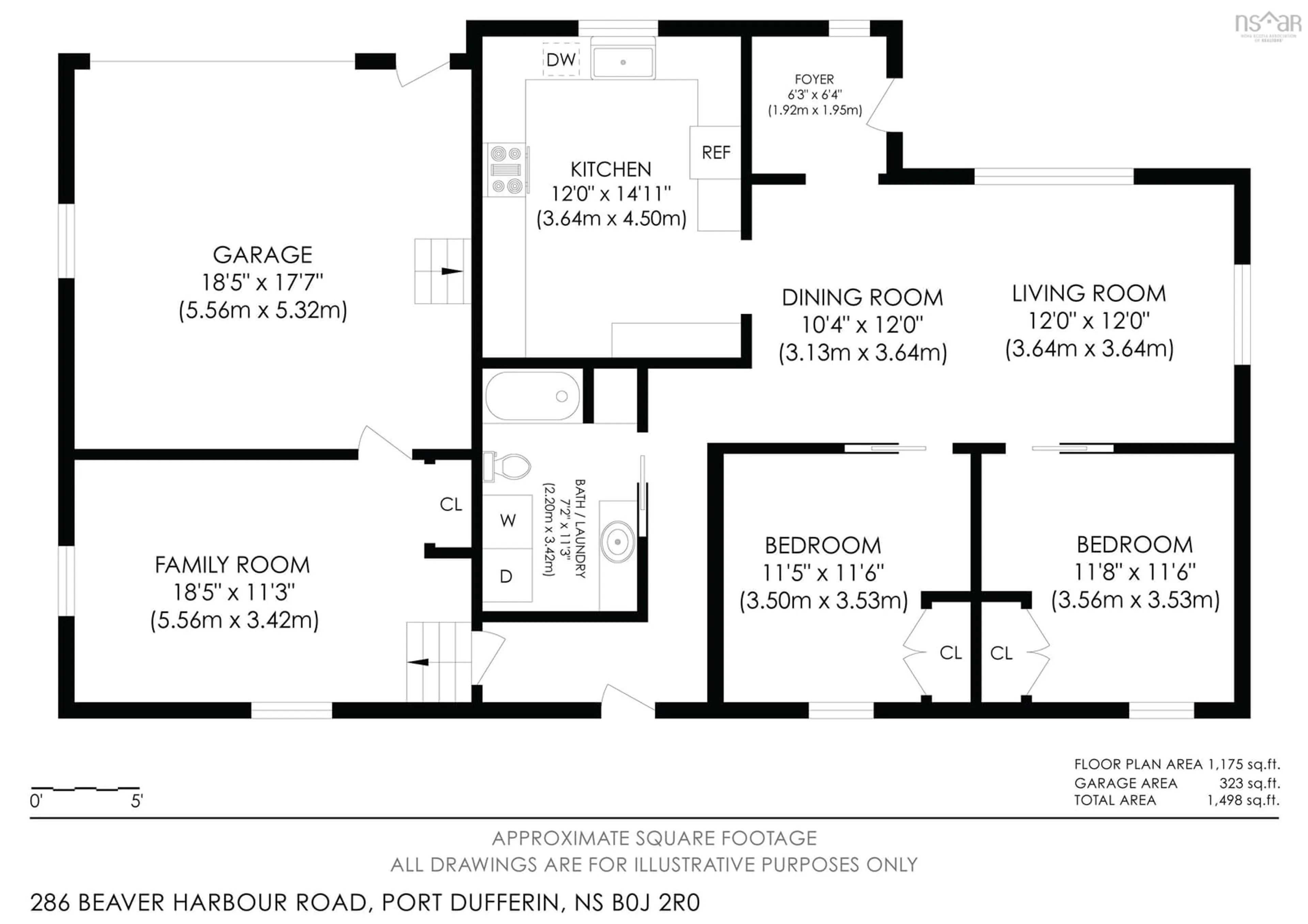 Floor plan for 286 Beaver Harbour Rd, Beaver Harbour Nova Scotia B0J 2R0