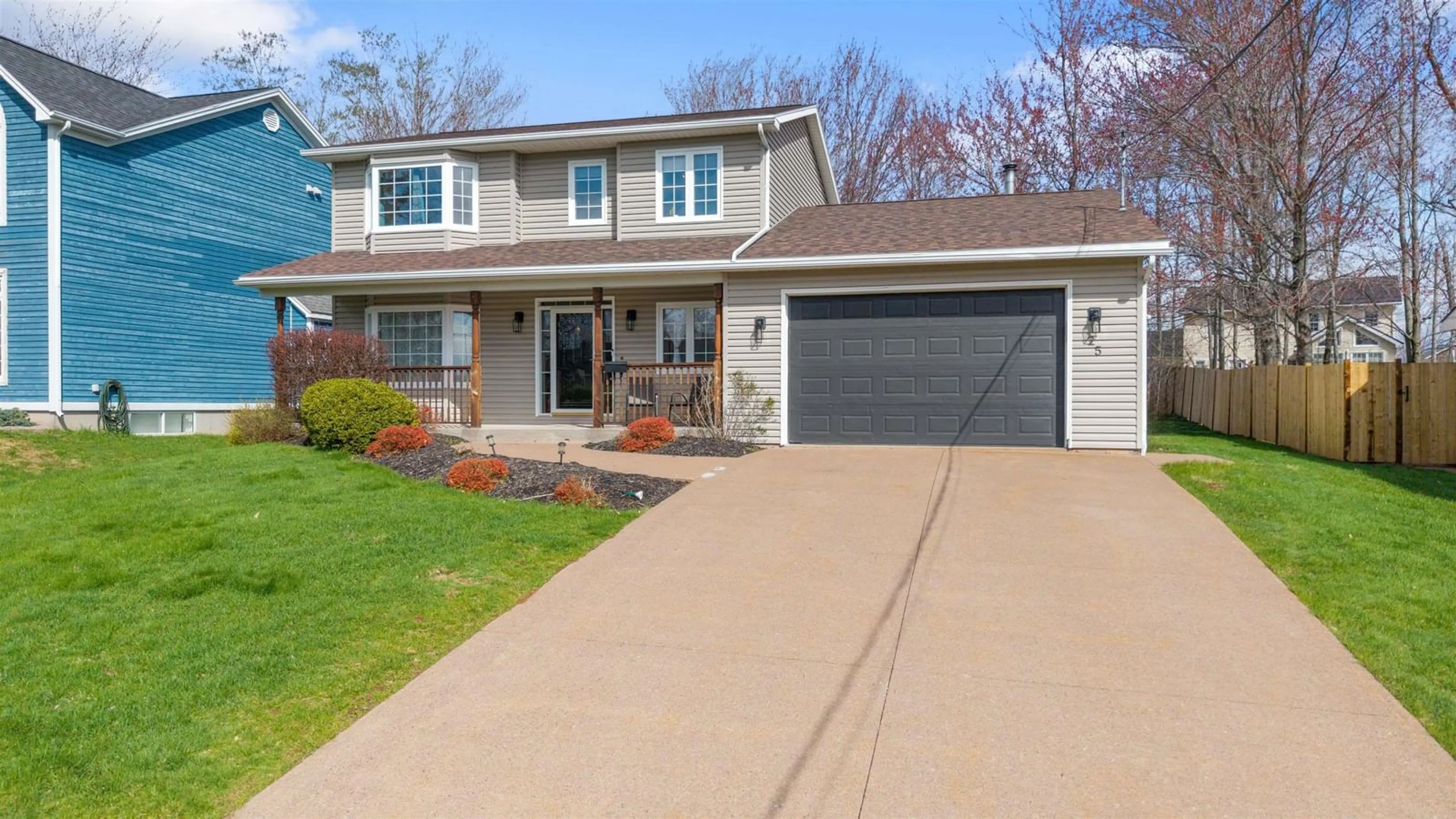Home with vinyl exterior material, street for 25 Terrace Heights Dr, New Glasgow Nova Scotia B2H 5V8