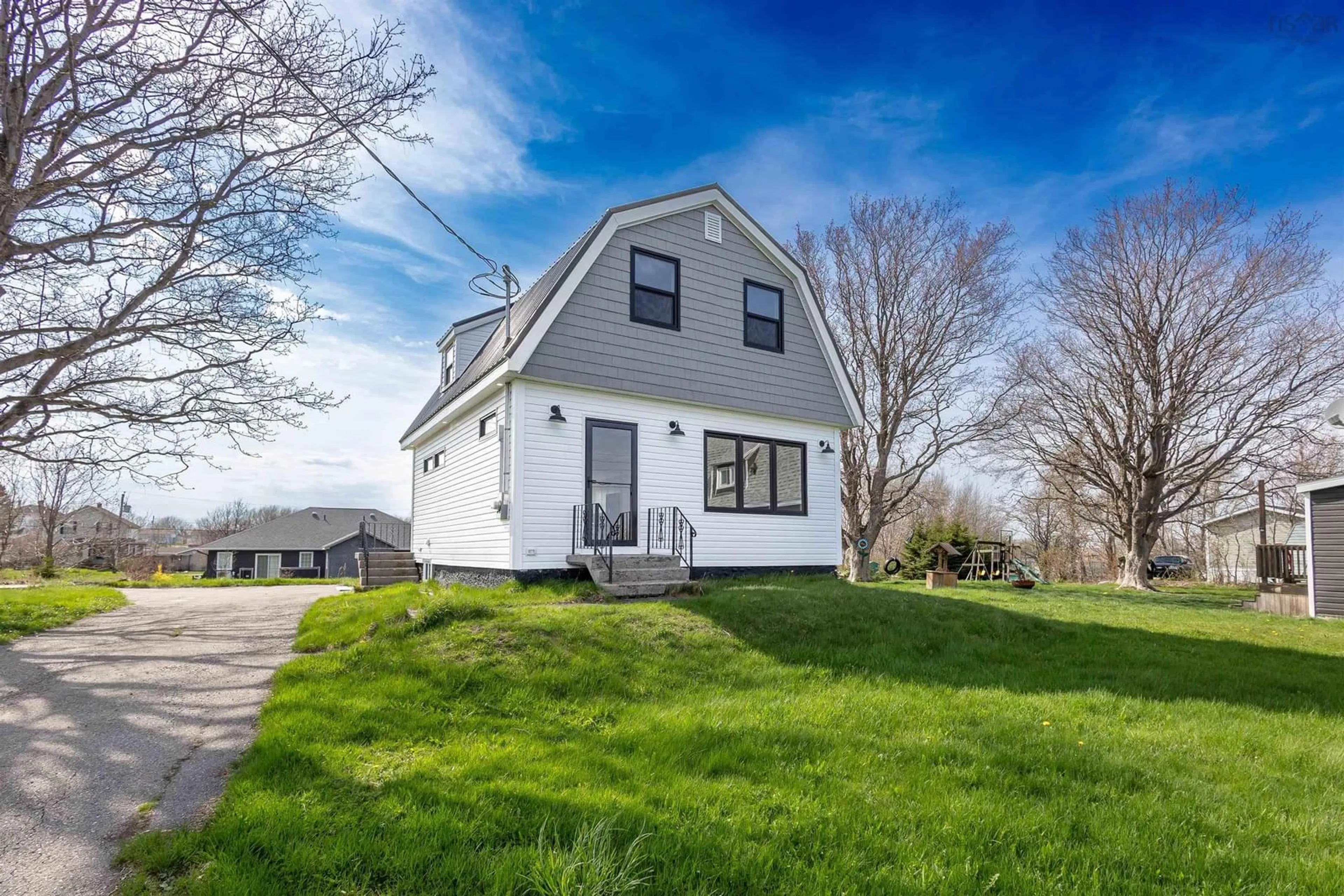 A pic from outside/outdoor area/front of a property/back of a property/a pic from drone, unknown for 49 Ocean Ave, Dominion Nova Scotia B1G 1J7