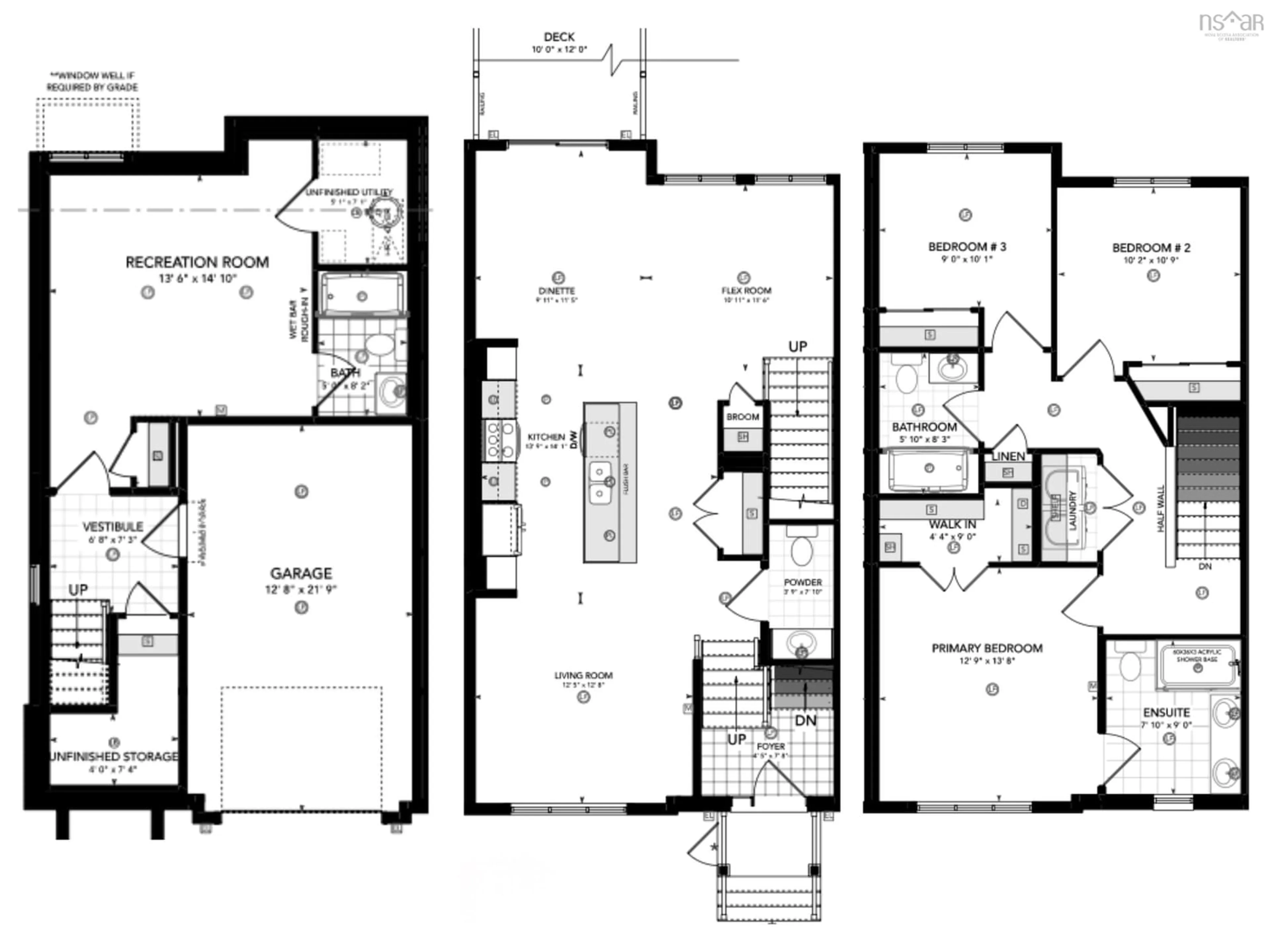 Floor plan for 34 Goldenglade Close Close #GC03B, Dartmouth Nova Scotia B2X 0E2