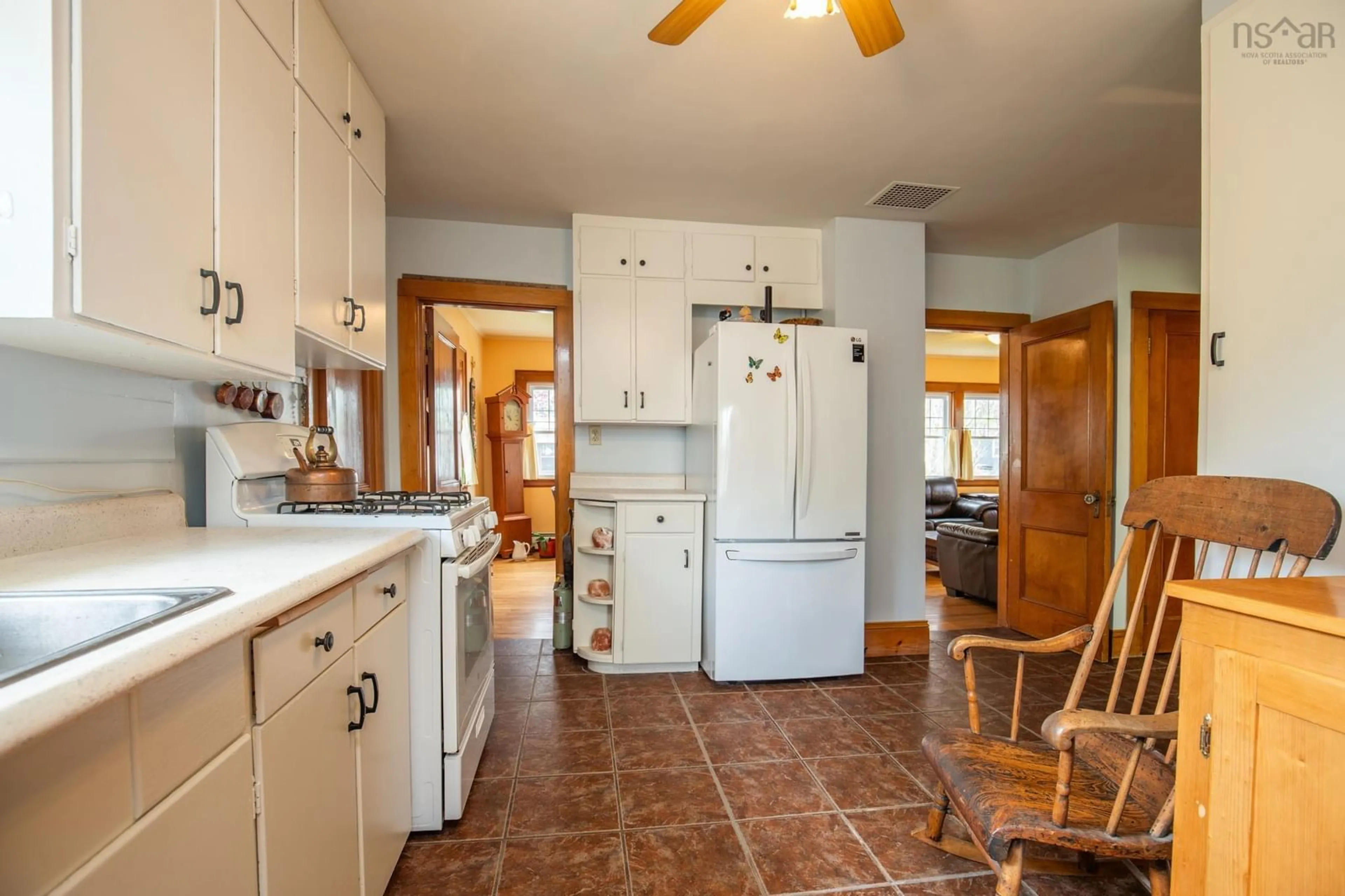 Standard kitchen, ceramic/tile floor for Porter St #53, Yarmouth Nova Scotia B5A 2Y8