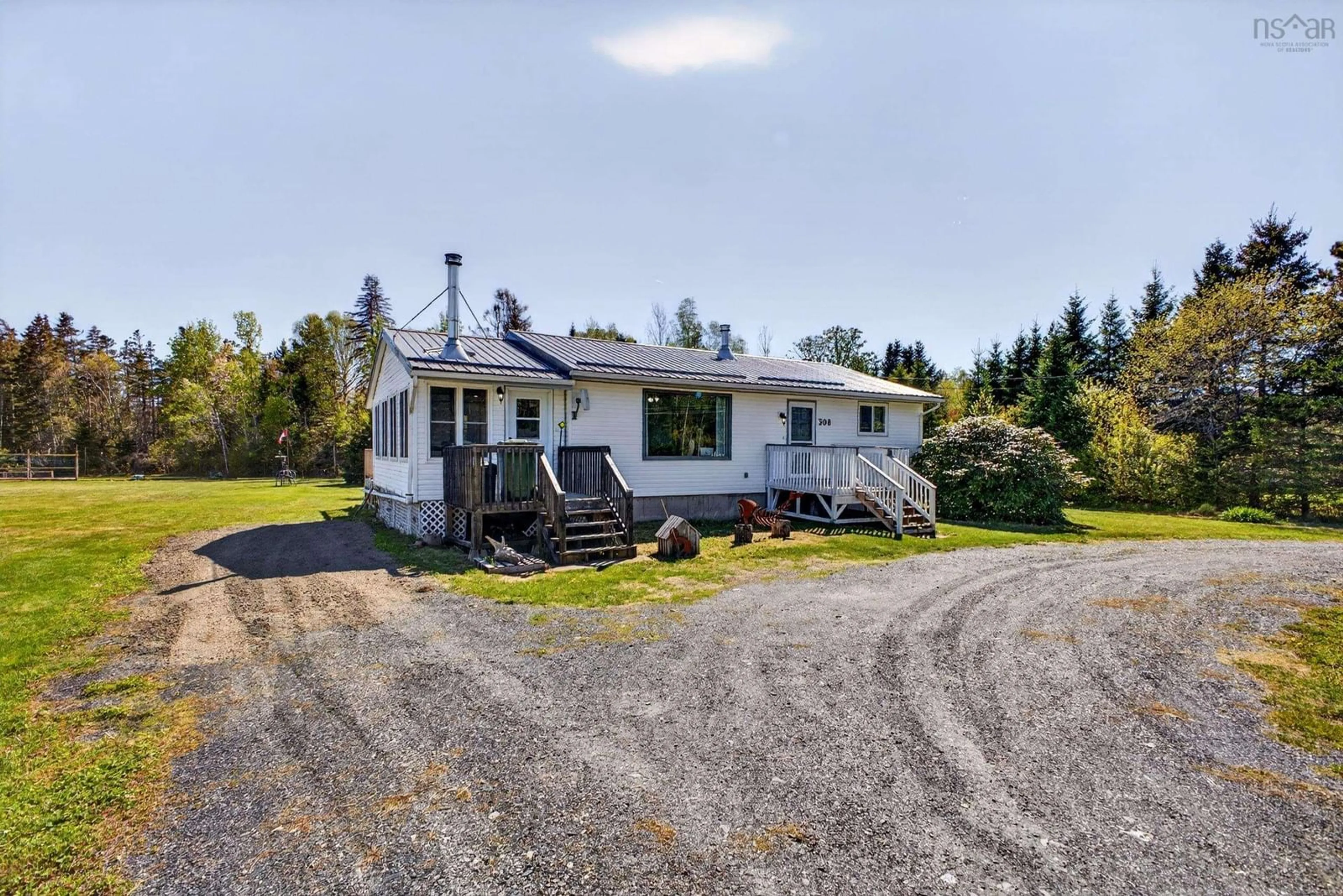 A pic from outside/outdoor area/front of a property/back of a property/a pic from drone, unknown for 308 Highway 2, Lower Five Islands Nova Scotia B0M 1N0