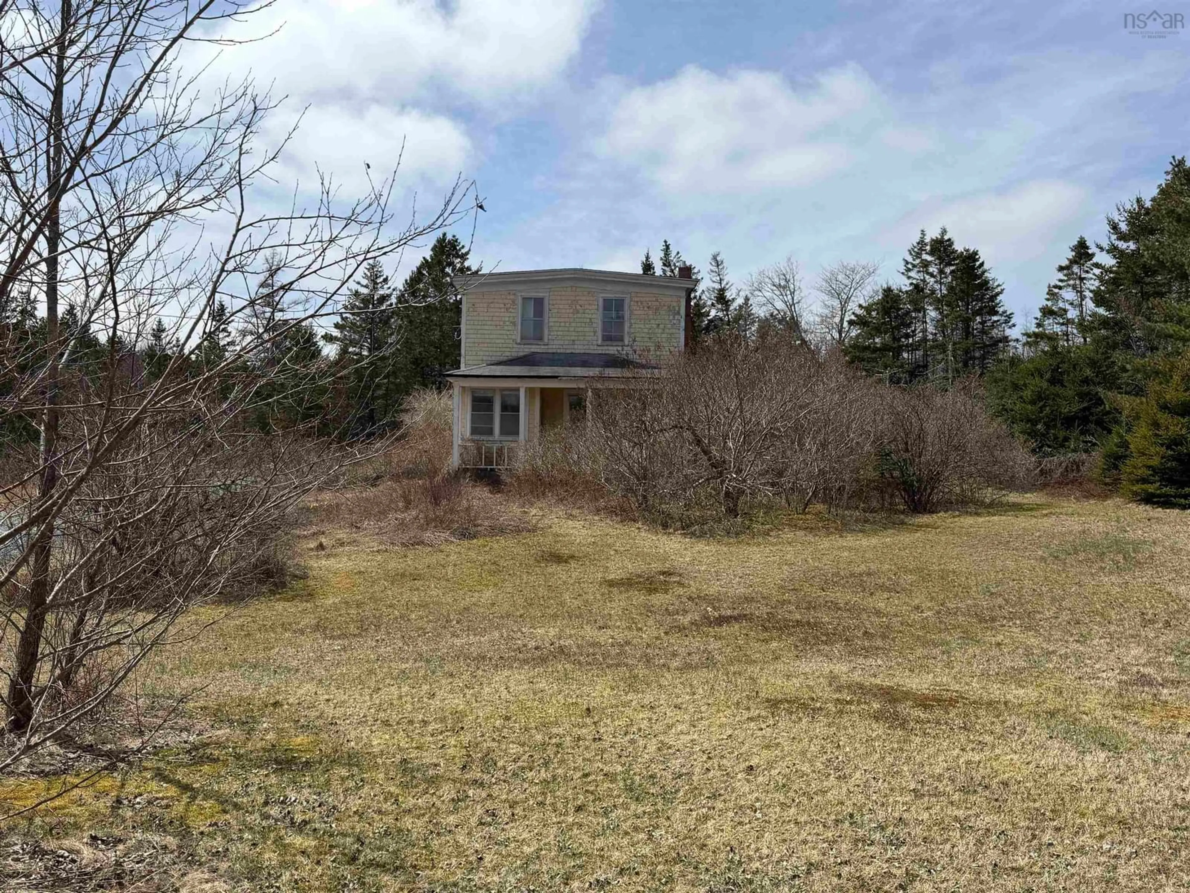A pic from outside/outdoor area/front of a property/back of a property/a pic from drone, building for 17 Annies Lane, Moser River Nova Scotia B0J 2R0