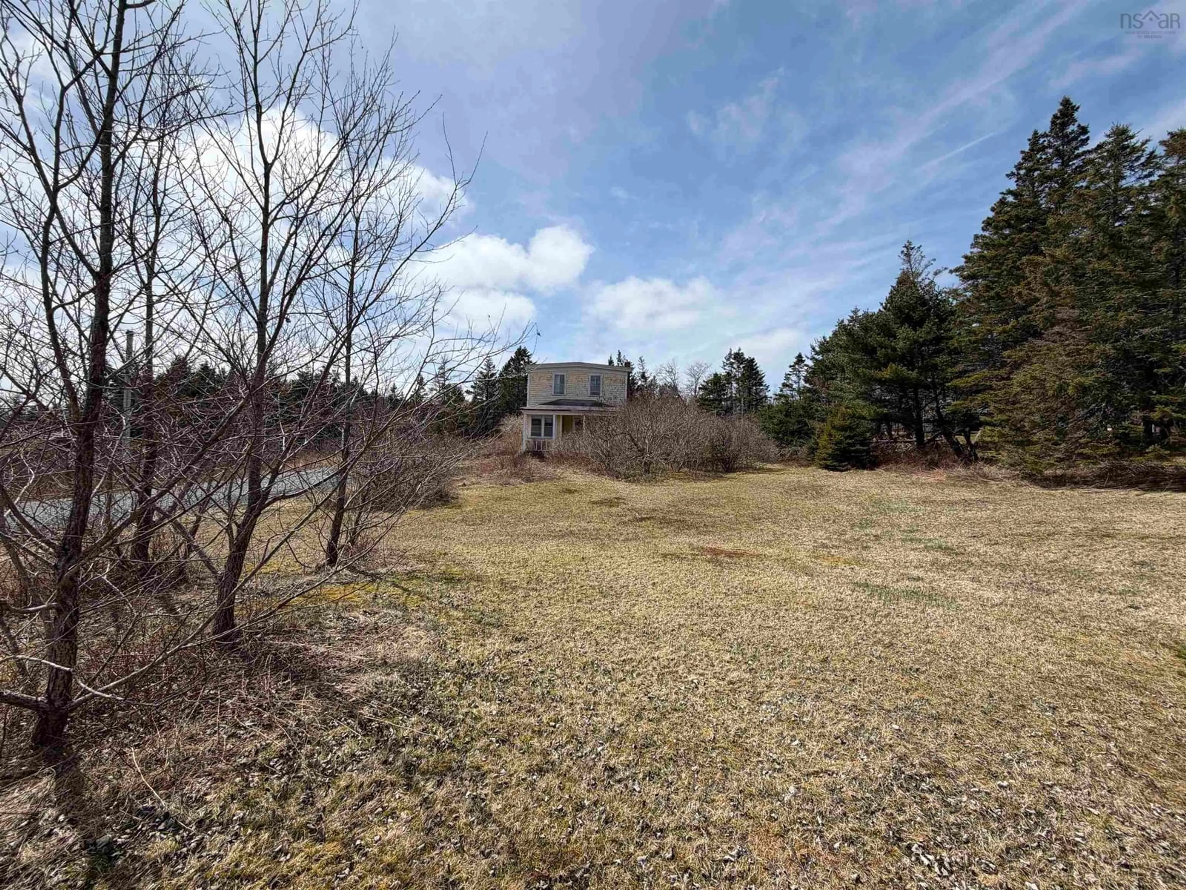 A pic from outside/outdoor area/front of a property/back of a property/a pic from drone, unknown for 17 Annies Lane, Moser River Nova Scotia B0J 2R0