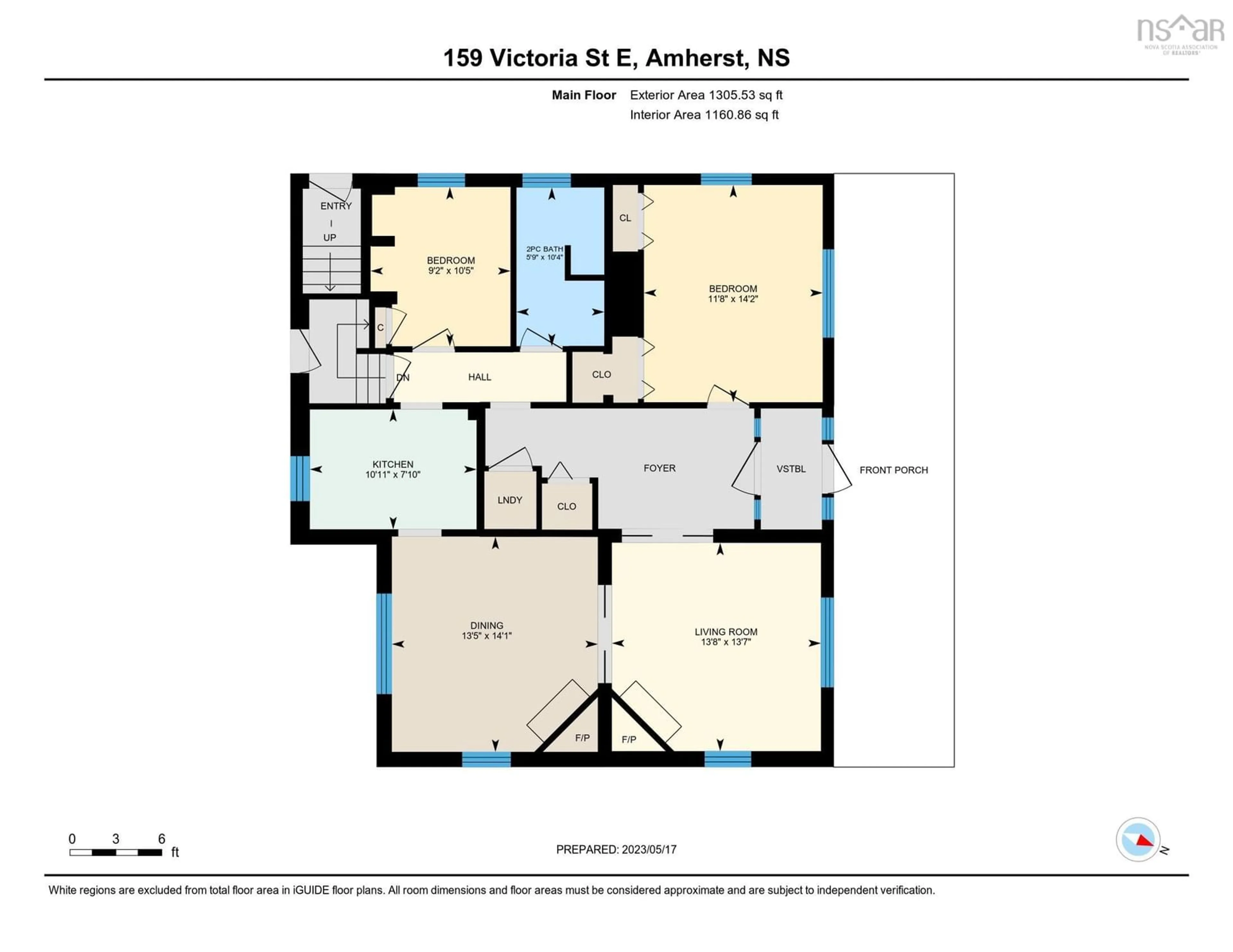 Floor plan for 159 Victoria St, Amherst Nova Scotia B4H 1Y4