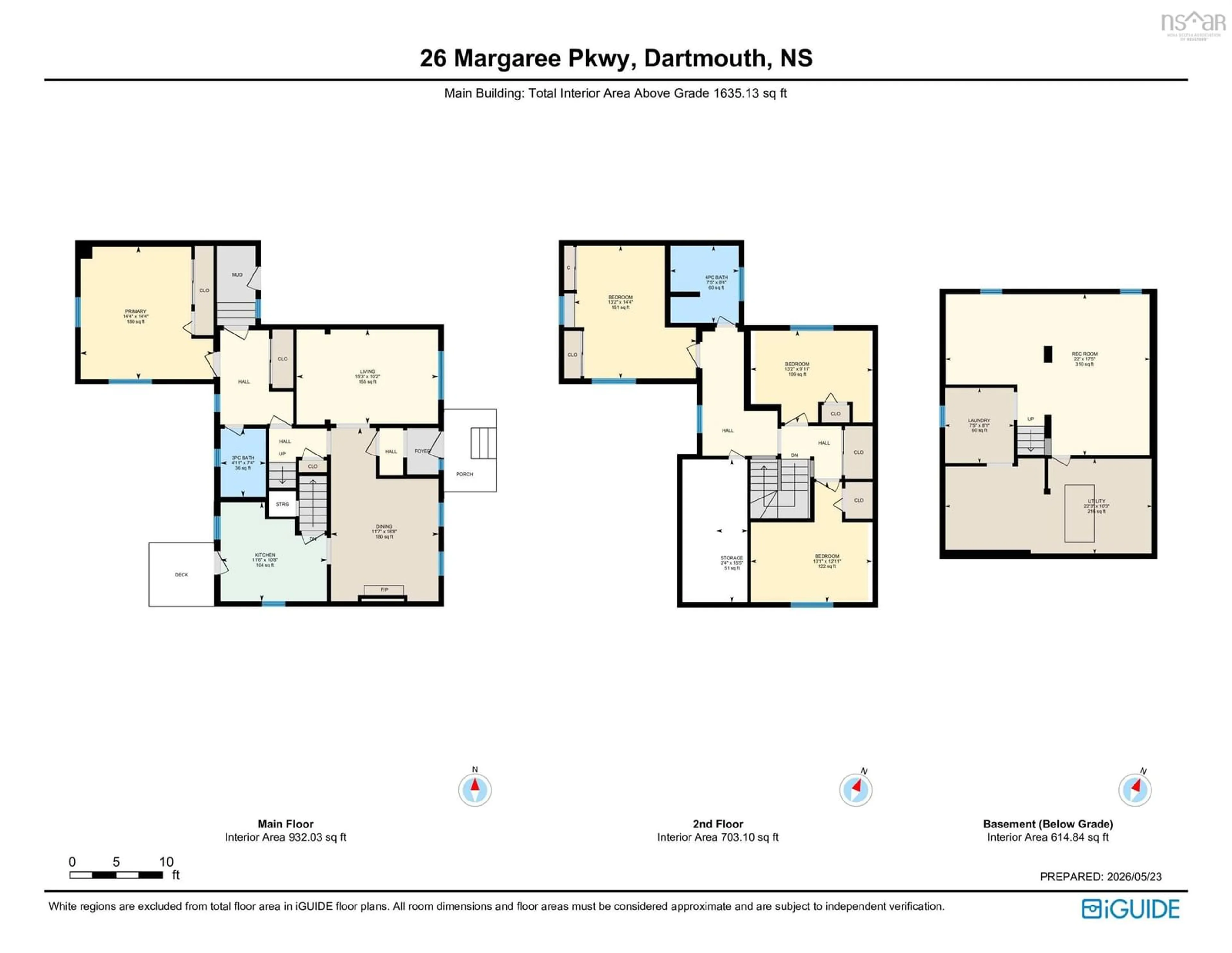 Floor plan for 26 Margaree Pky, Dartmouth Nova Scotia B2W 1P9