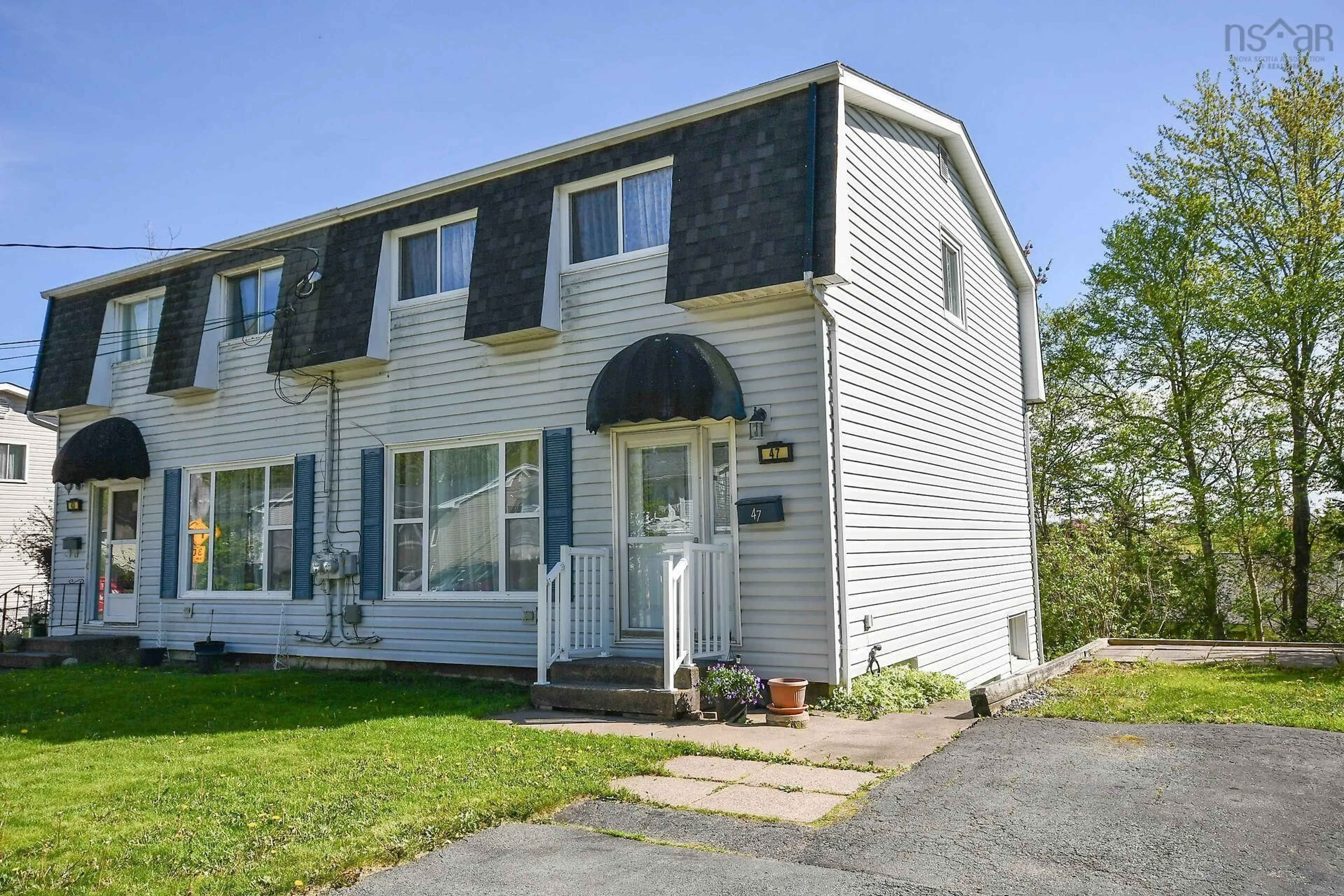 Home with vinyl exterior material, street for 47 Smokey Dr, Lower Sackville Nova Scotia B4C 3B5