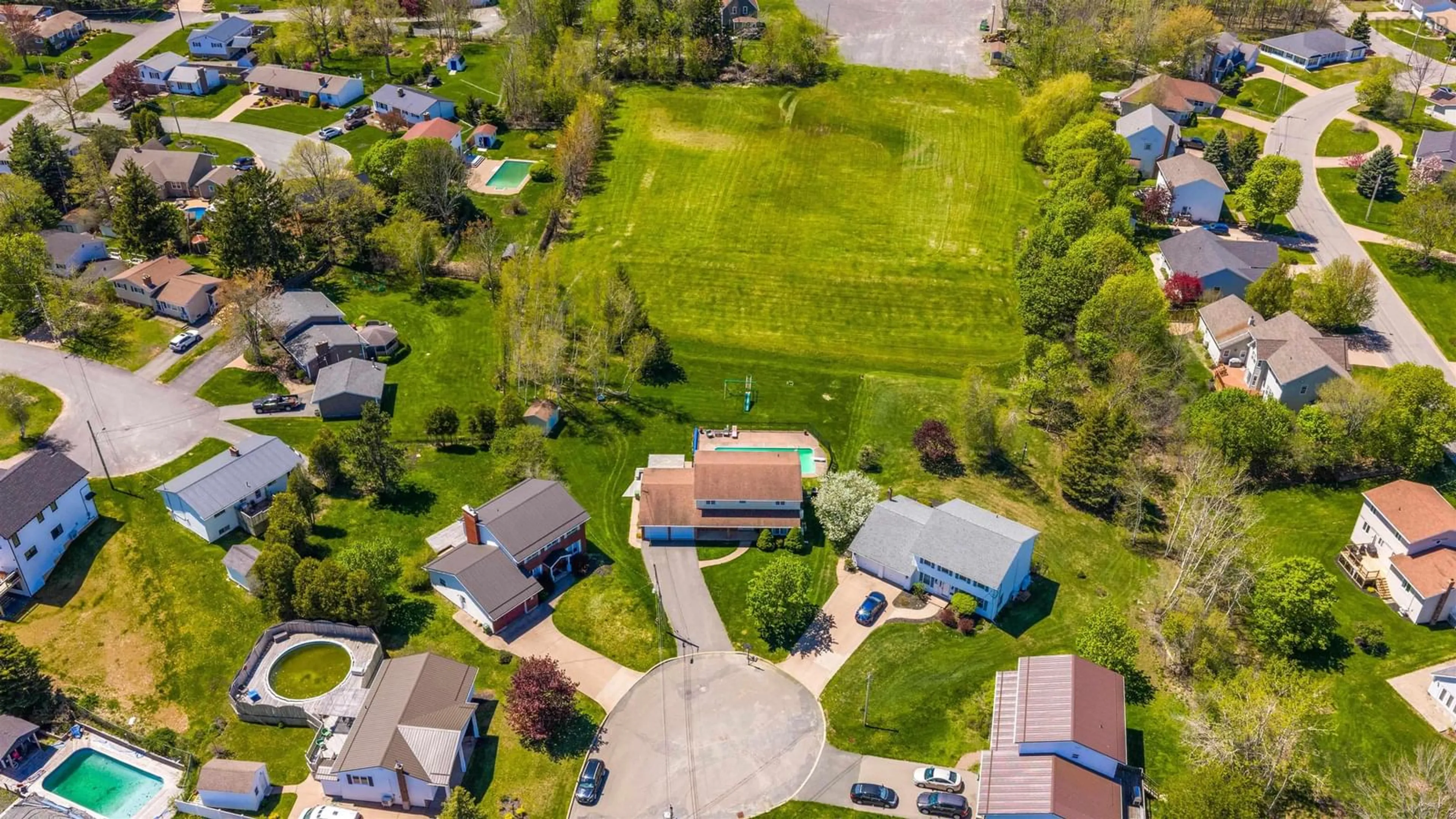 A pic from outside/outdoor area/front of a property/back of a property/a pic from drone, street for 26 Carmichael Crt, New Glasgow Nova Scotia B2H 5T2