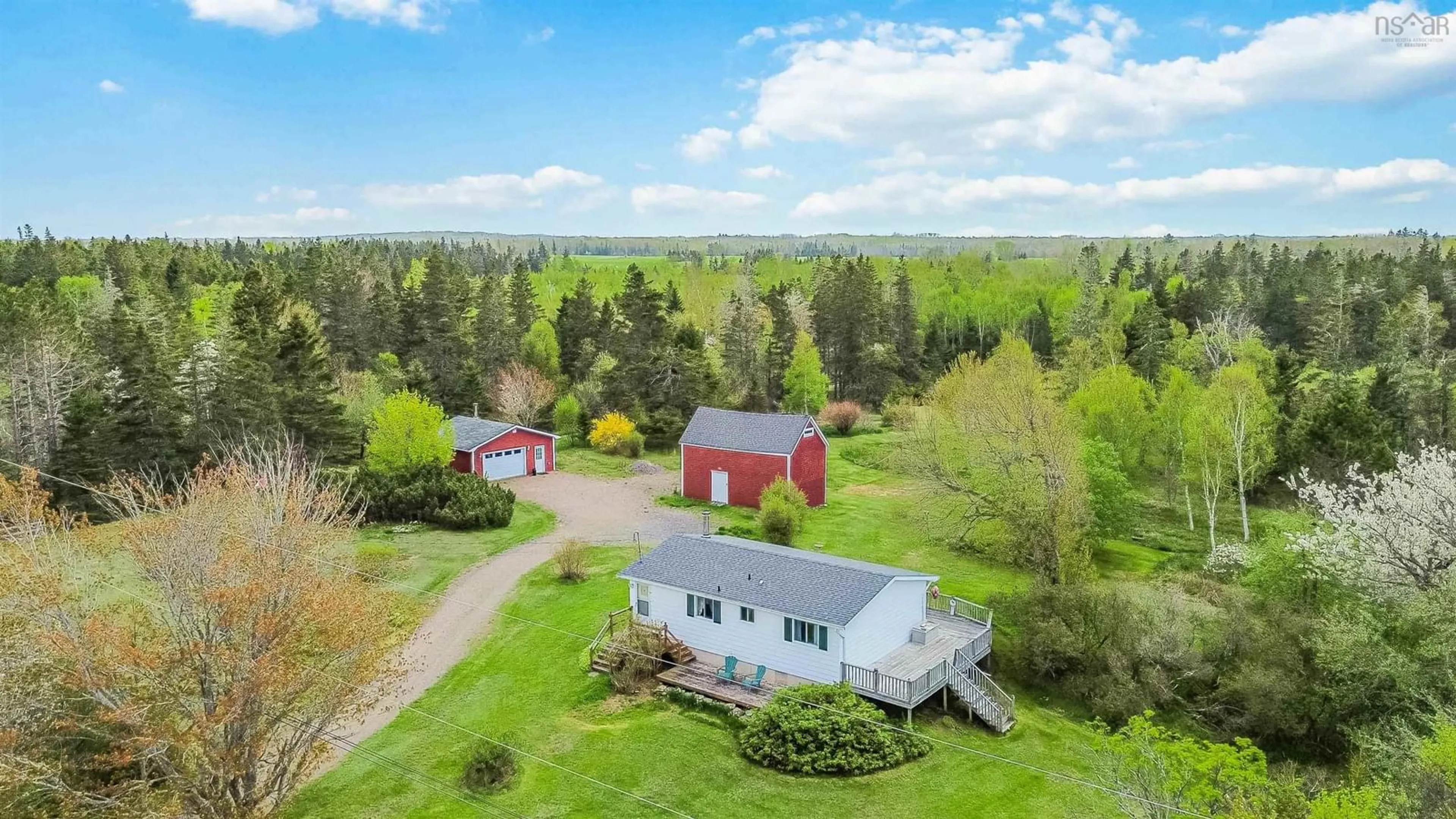 A pic from outside/outdoor area/front of a property/back of a property/a pic from drone, water/lake/river/ocean view for 1005 West Halls Harbour Rd, Halls Harbour Nova Scotia B0P 1J0