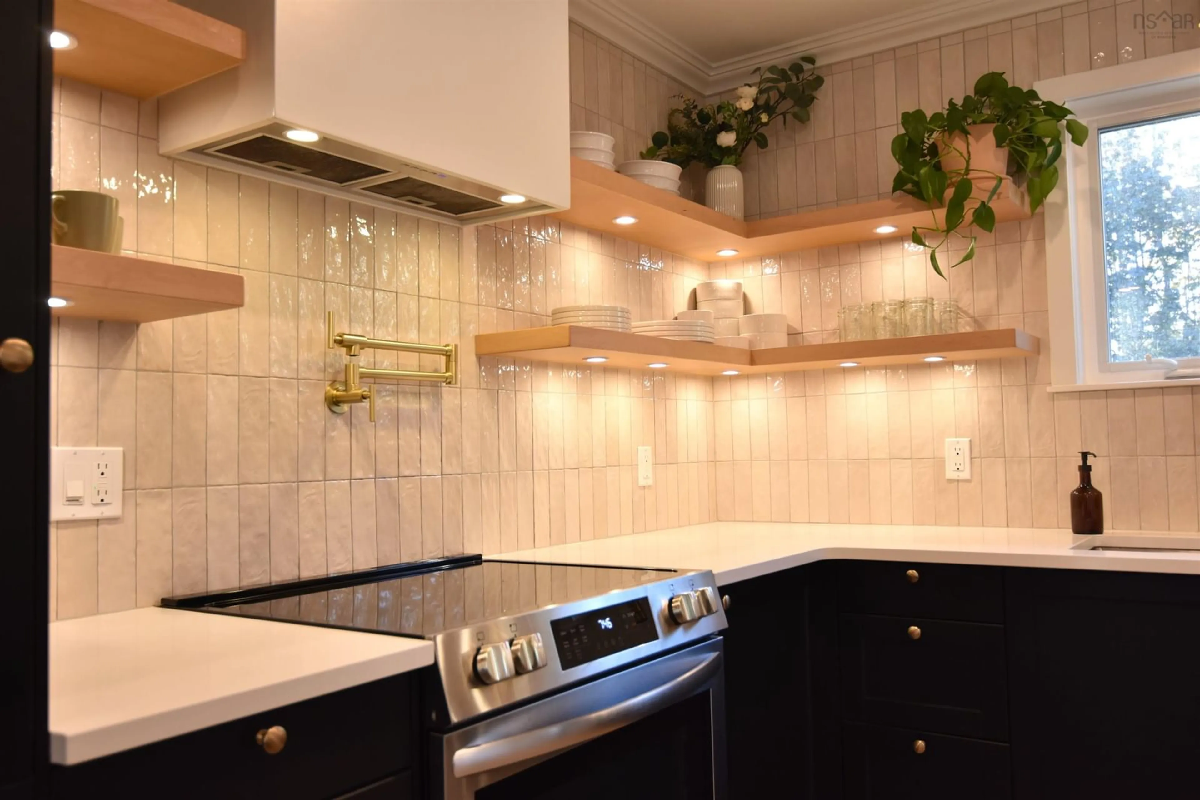 Contemporary kitchen, ceramic/tile floor for 1034 Riverside Dr, Lower Sackville Nova Scotia B4C 1B4