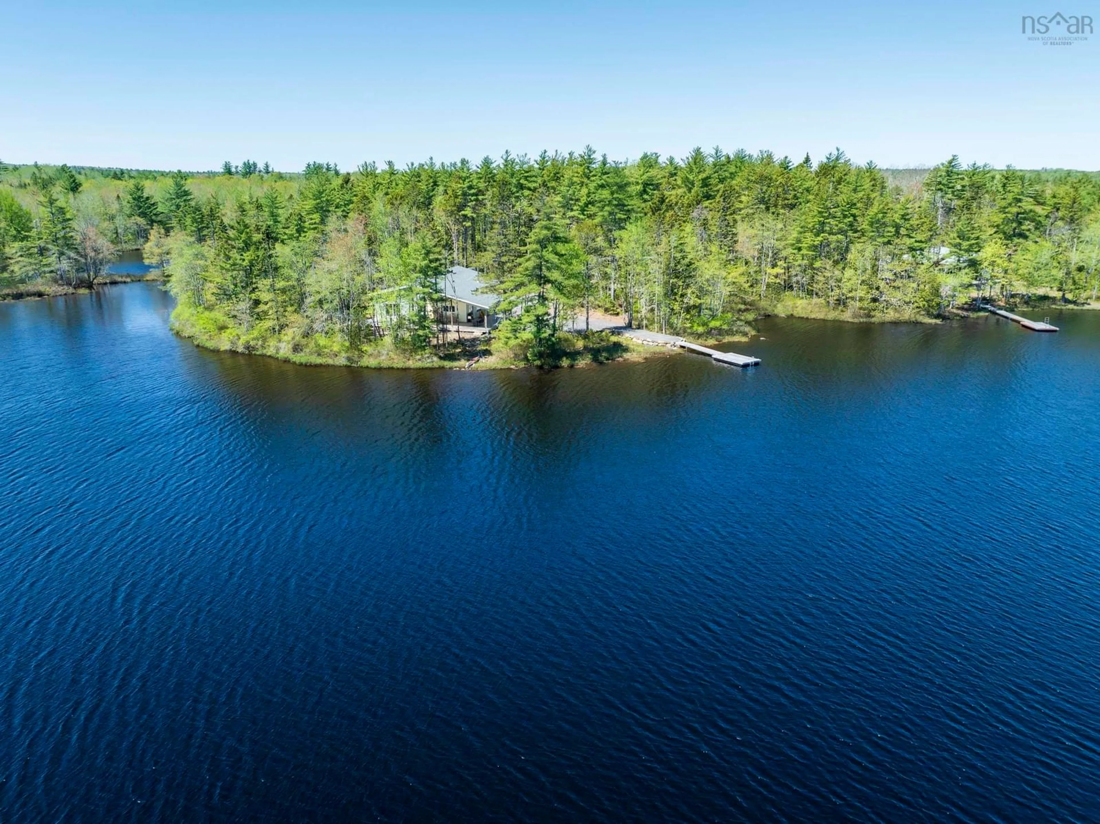 A pic from outside/outdoor area/front of a property/back of a property/a pic from drone, water/lake/river/ocean view for 795 East Clifford Rd, East Clifford Nova Scotia B0R 1E0