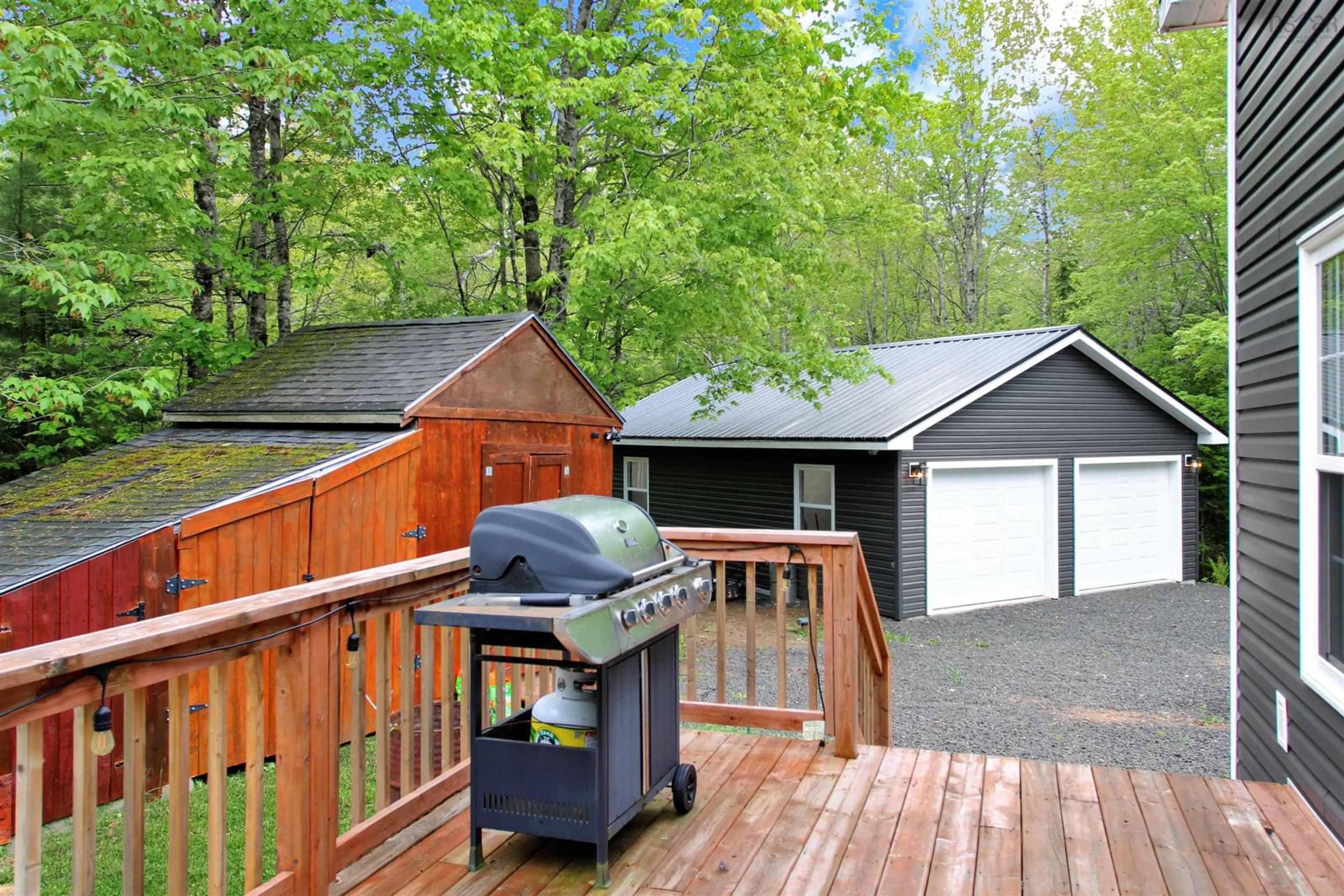 Patio, forest/trees view for 1228 Middle Rd, North Williamston Nova Scotia B0S 1M0