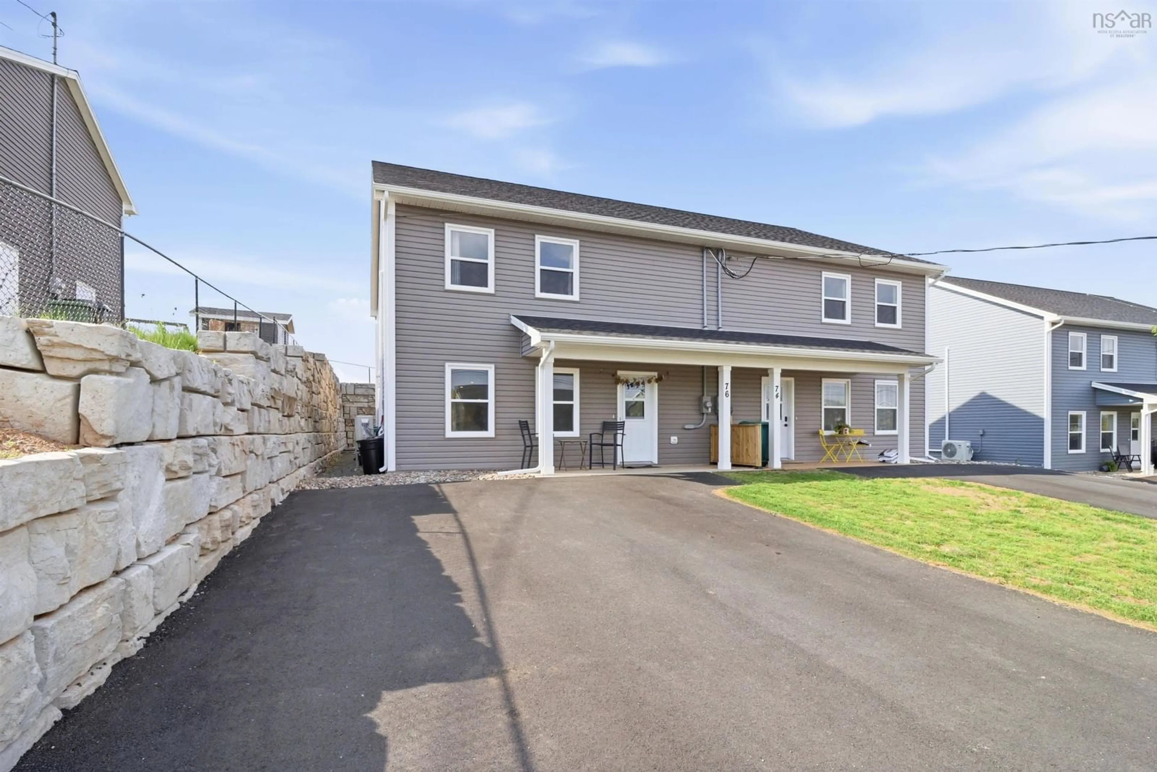 A pic from outside/outdoor area/front of a property/back of a property/a pic from drone, street for 76 Burgess Cres, Windsor Nova Scotia B0N 2T0