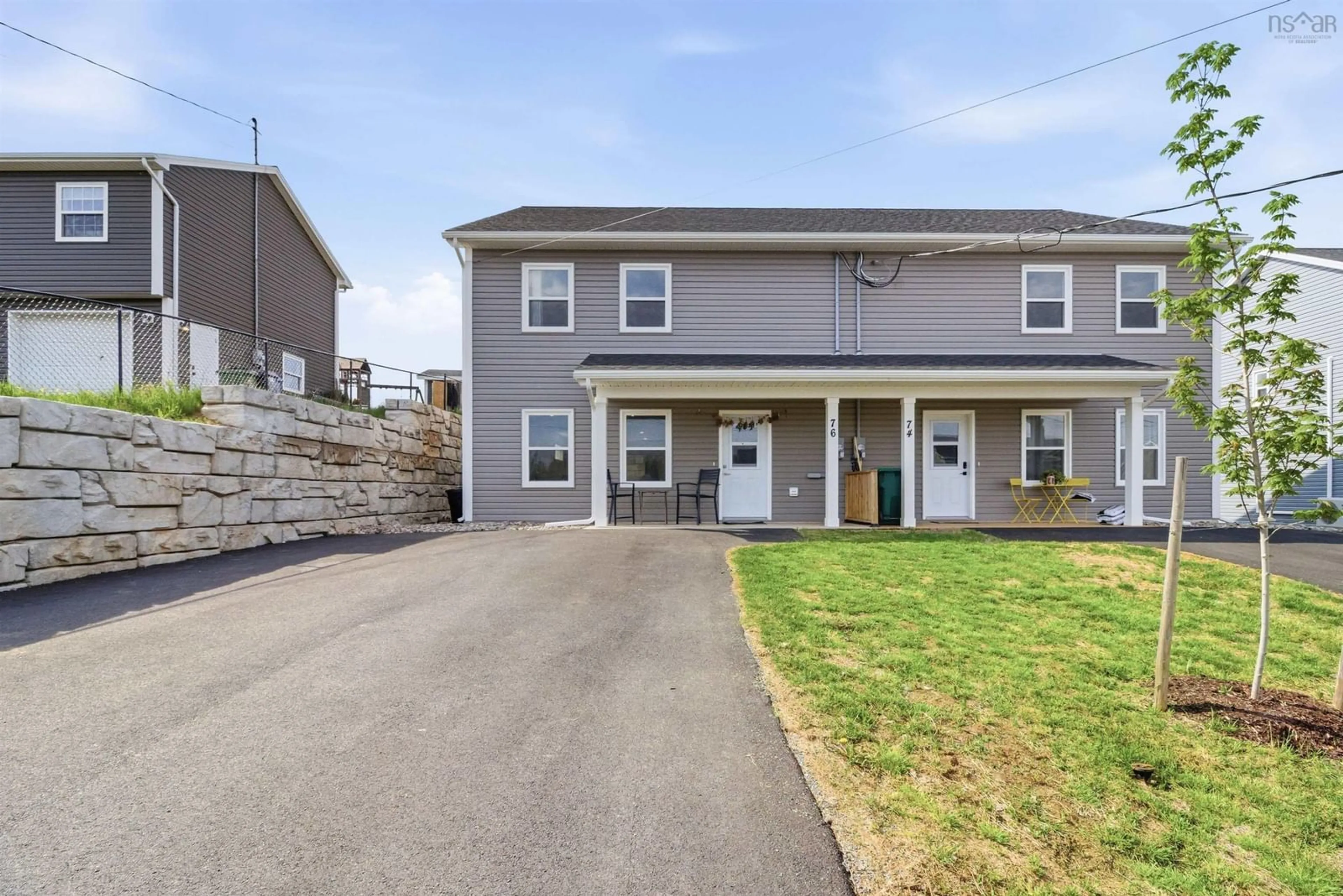 A pic from outside/outdoor area/front of a property/back of a property/a pic from drone, street for 76 Burgess Cres, Windsor Nova Scotia B0N 2T0