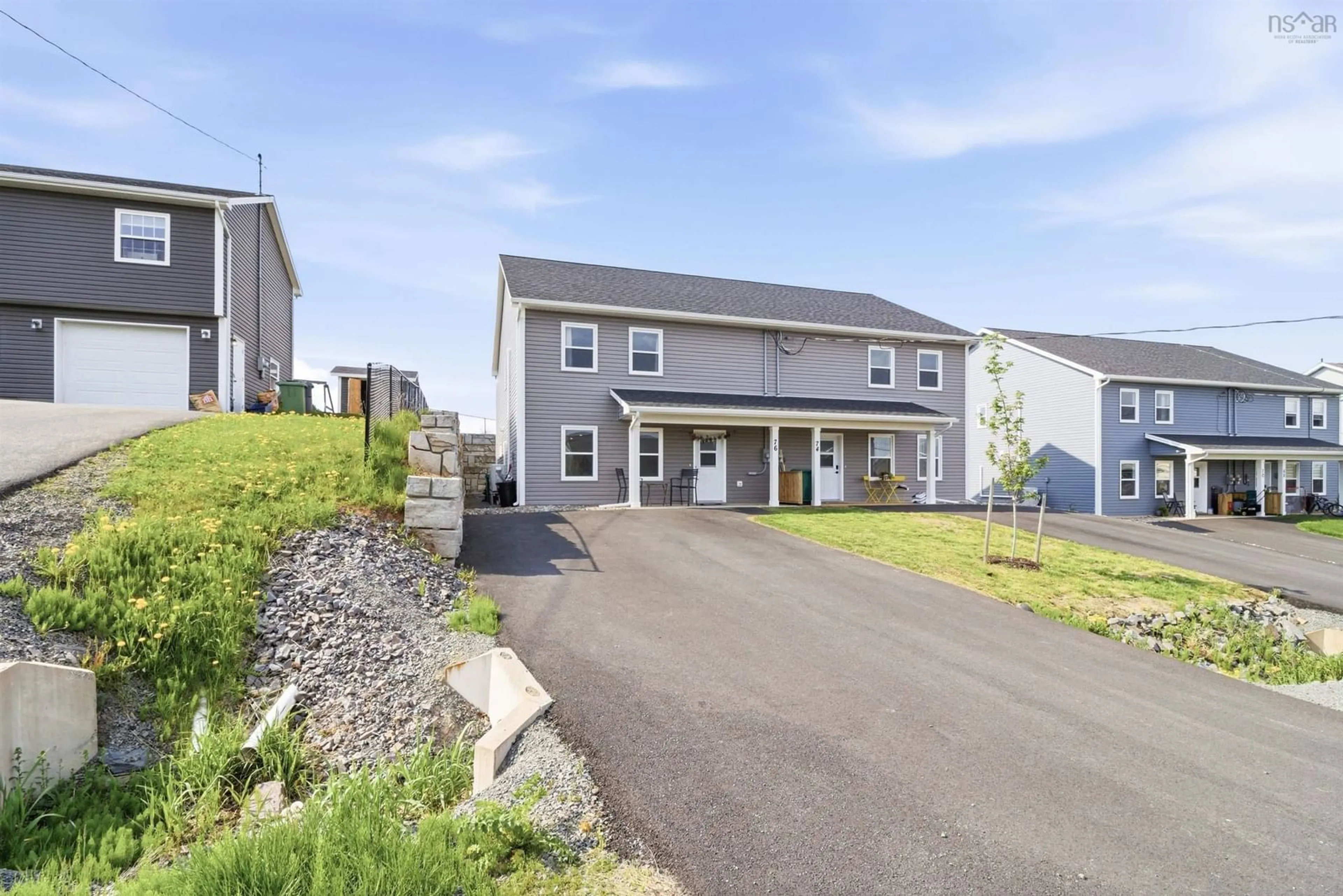 A pic from outside/outdoor area/front of a property/back of a property/a pic from drone, street for 76 Burgess Cres, Windsor Nova Scotia B0N 2T0