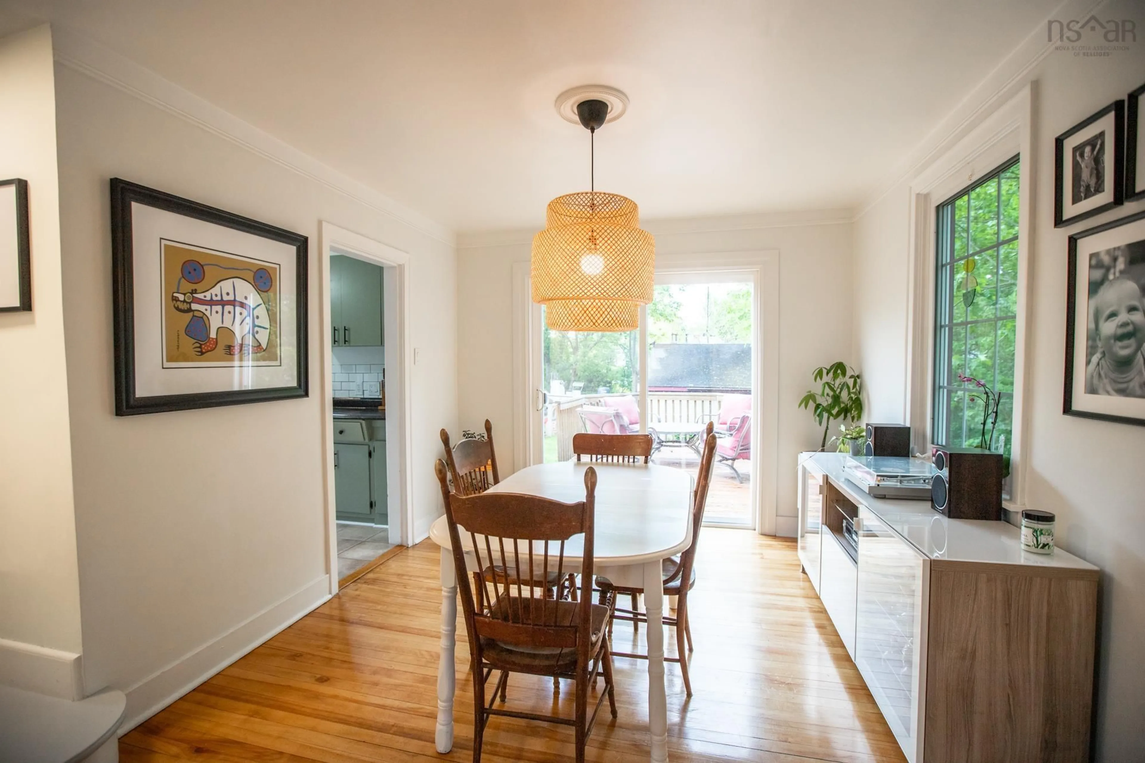Dining room, wood/laminate floor for 30 Central Ave, Fairview Nova Scotia B3N 2H4