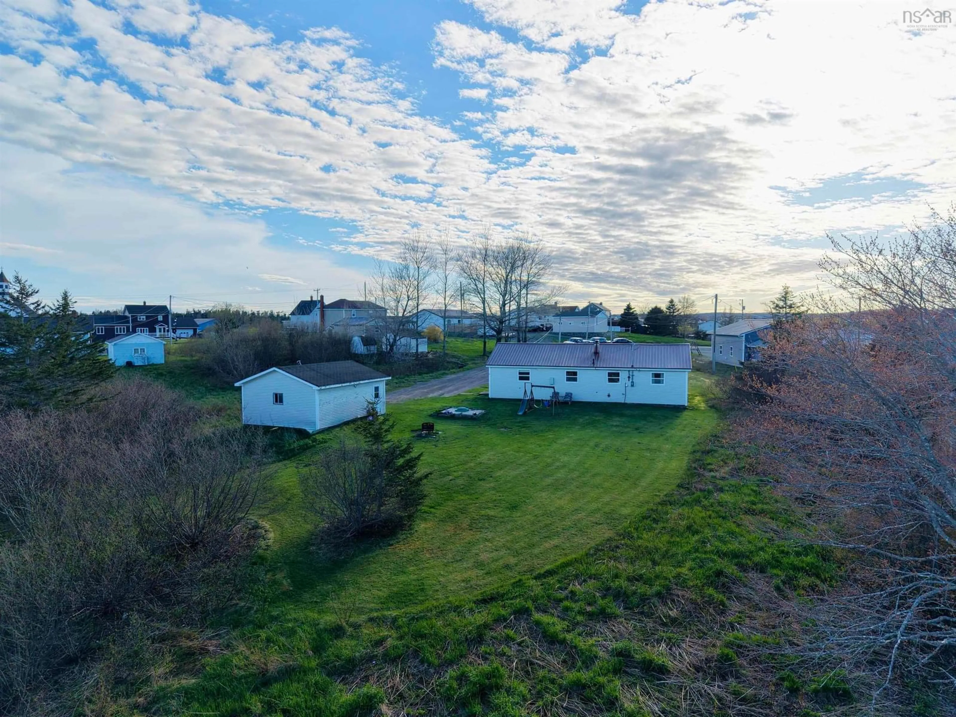 A pic from outside/outdoor area/front of a property/back of a property/a pic from drone, unknown for 57 Bennies Lane Extension, Louisdale Nova Scotia B0E 1V0
