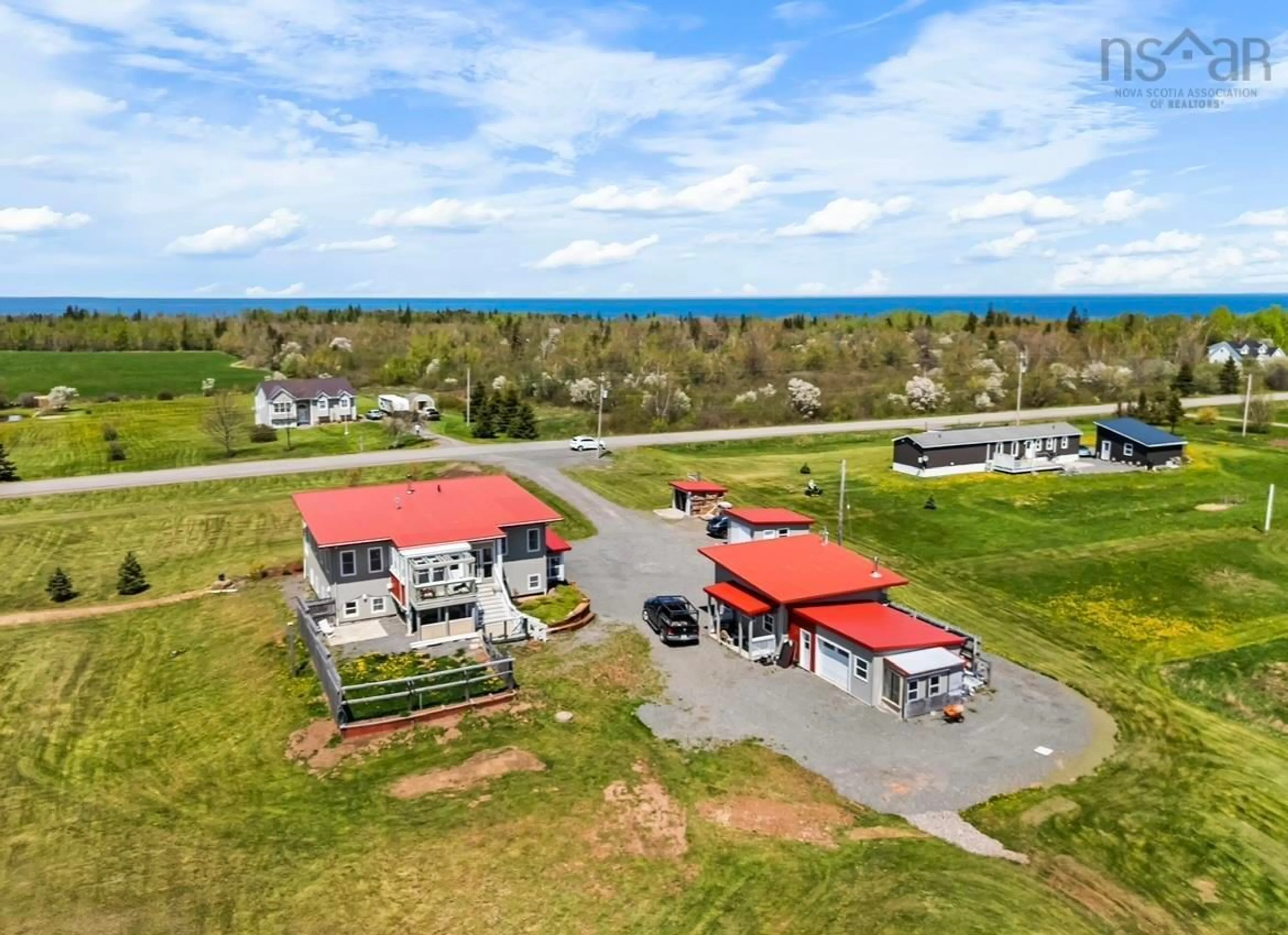 A pic from outside/outdoor area/front of a property/back of a property/a pic from drone, unknown for 532 Gulf Shore Rd, Pugwash Nova Scotia B0K 1L0