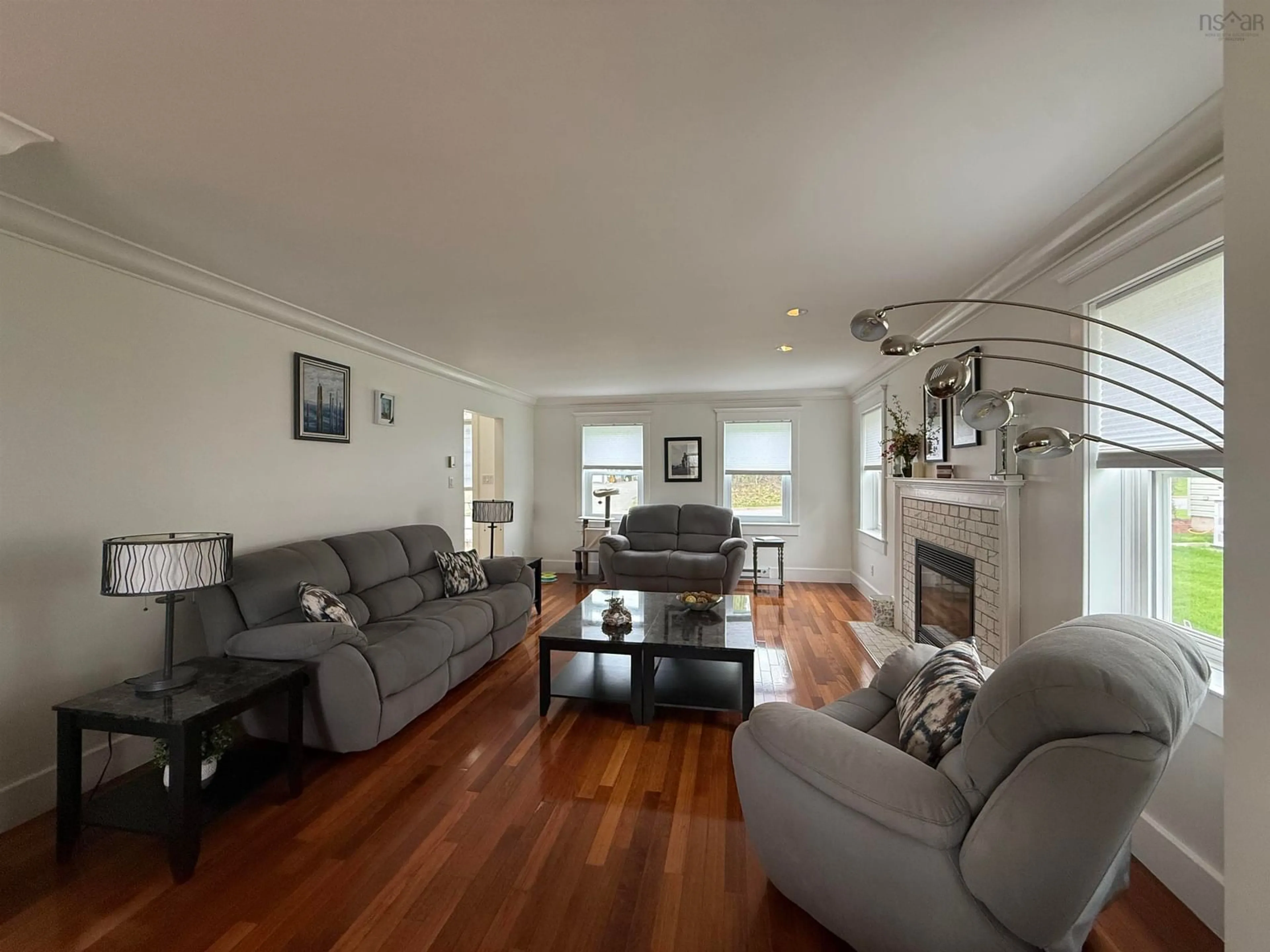 Living room with furniture, wood/laminate floor for 41 Birchview Cres, New Glasgow Nova Scotia B2H 5T6