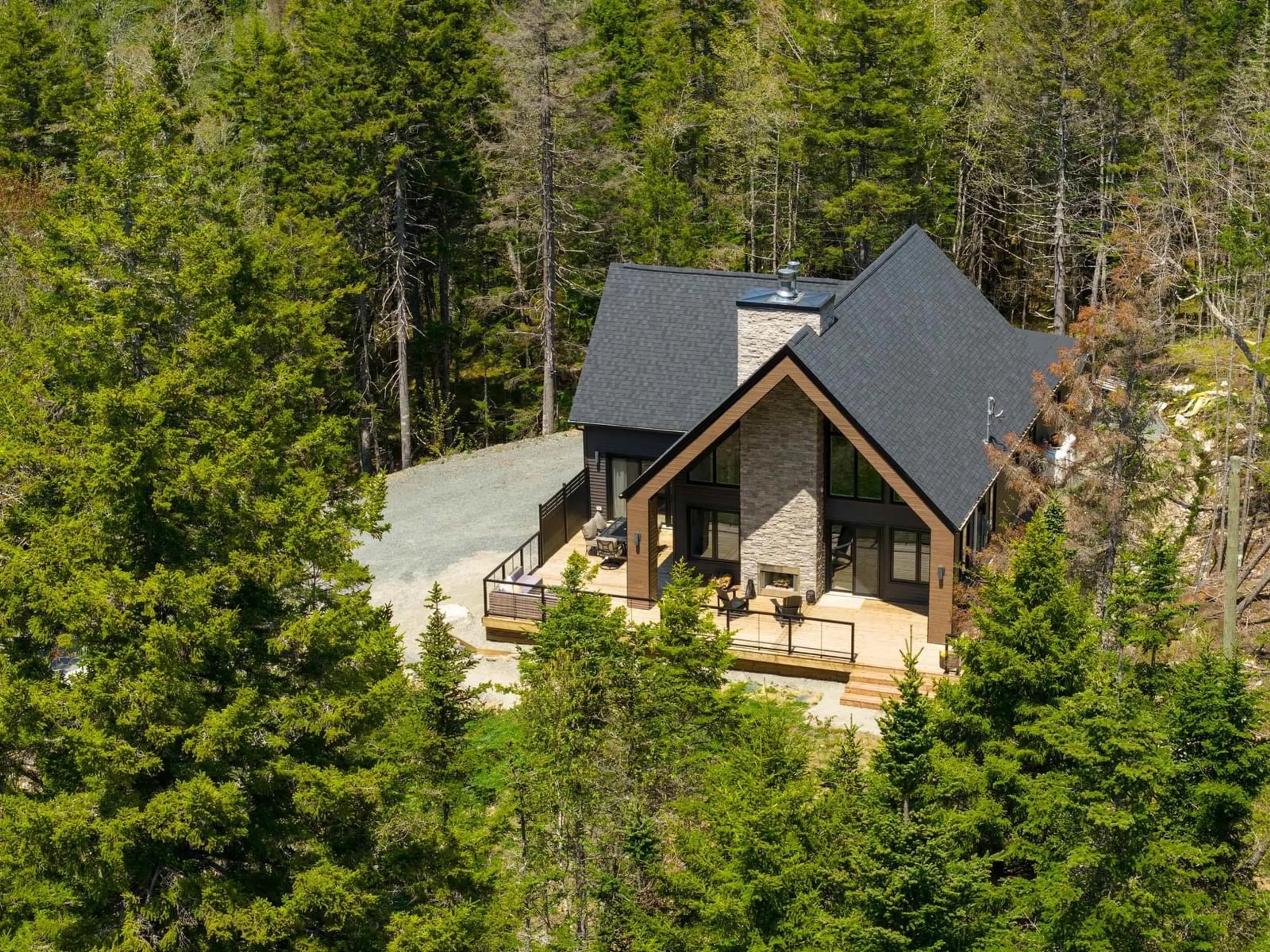A pic from outside/outdoor area/front of a property/back of a property/a pic from drone, forest/trees view for 169 Paces Lake Dr, Musquodoboit Harbour Nova Scotia B0J 2L0