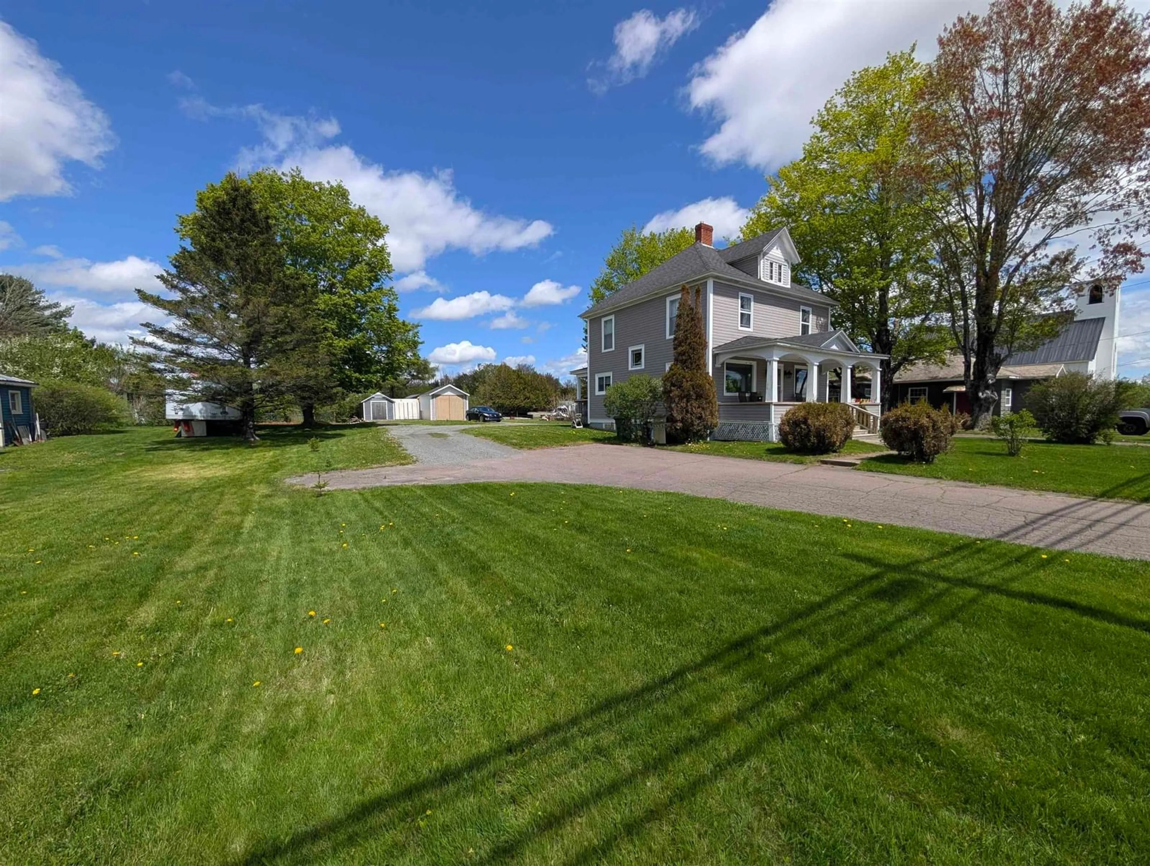 A pic from outside/outdoor area/front of a property/back of a property/a pic from drone, street for 1223 Plains Rd, Debert Nova Scotia B0M 1G0